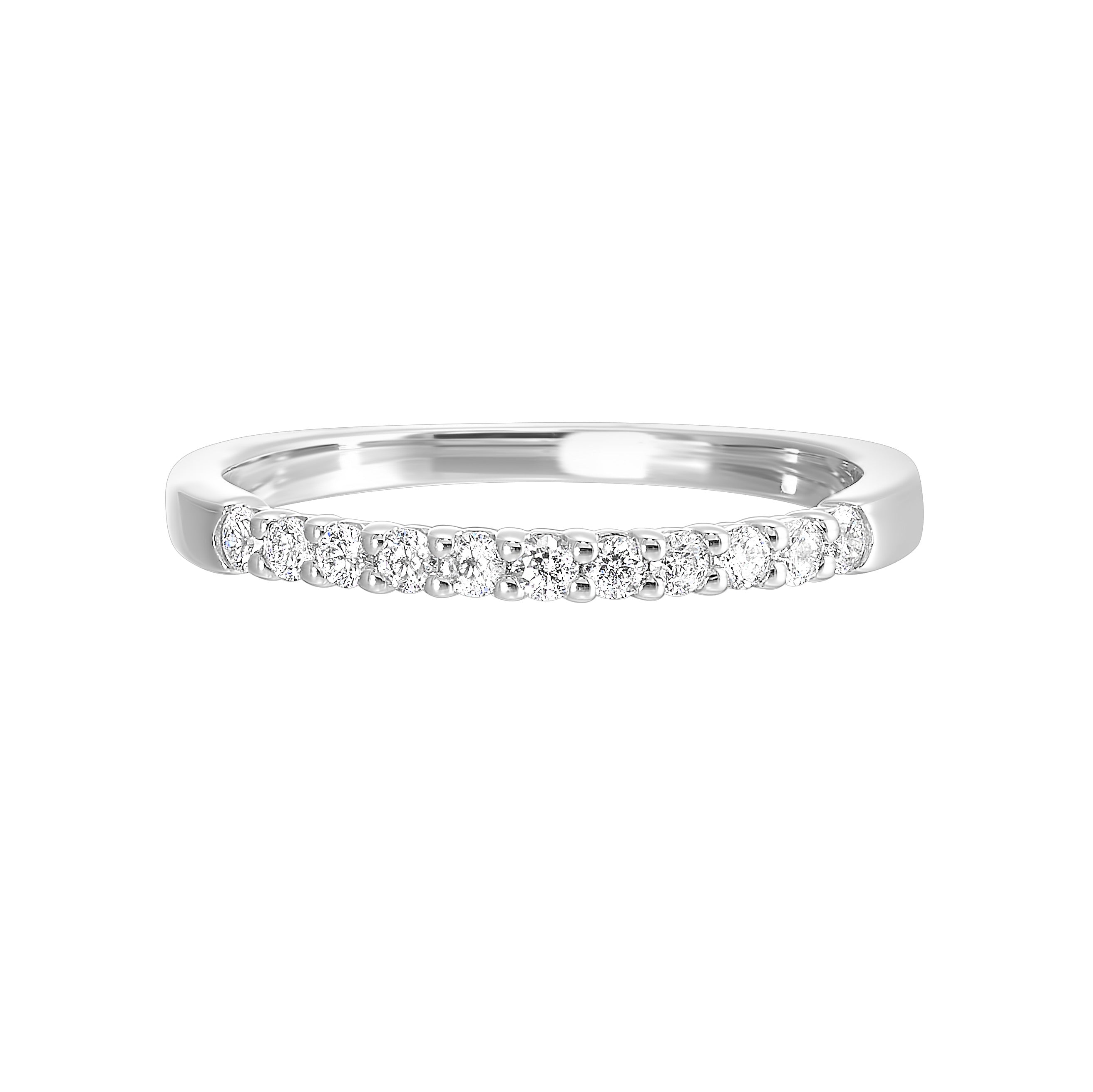 14Kt White Gold Diamond 1/4Ctw Ring