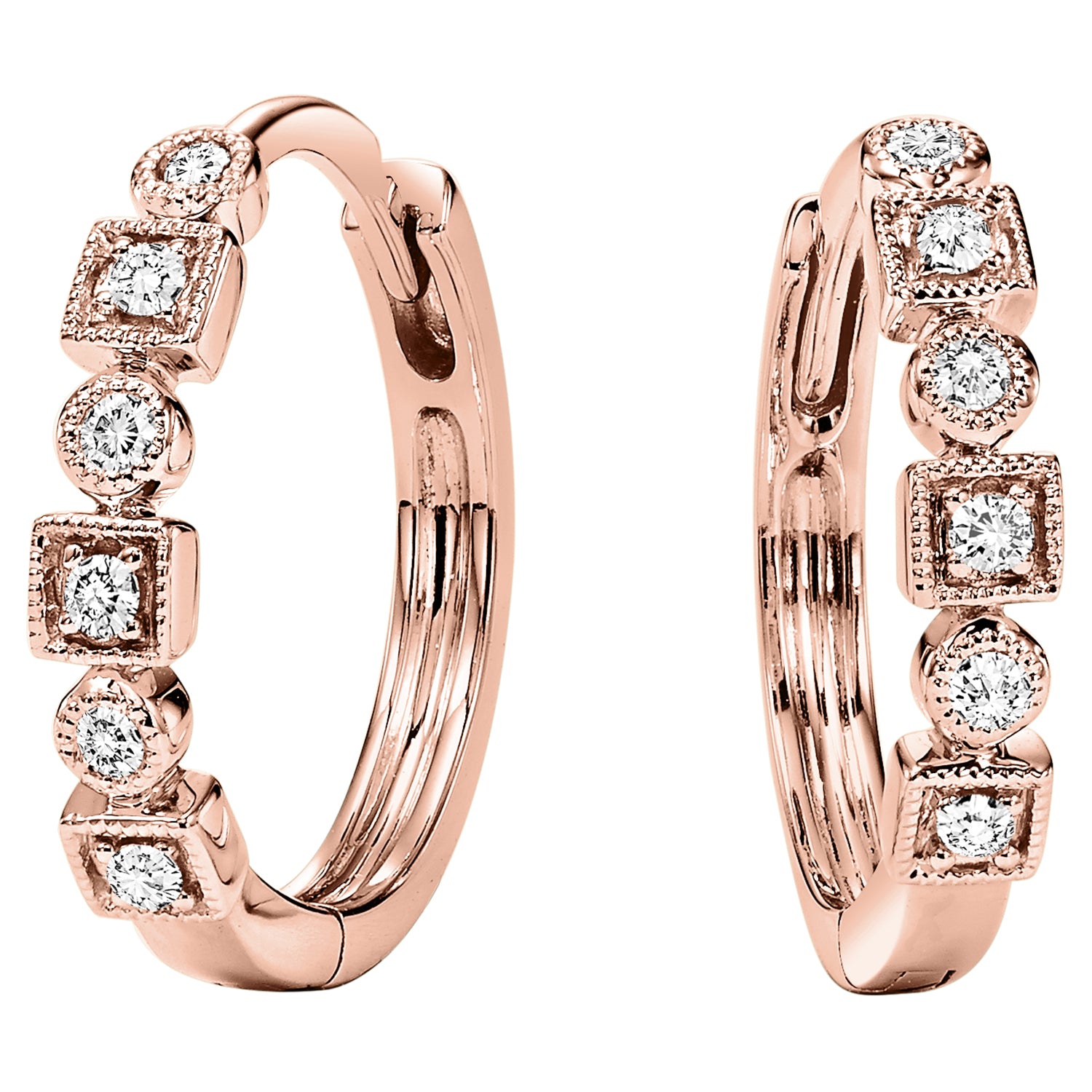 10Kt White Gold Diamond 1/8Ctw Earring