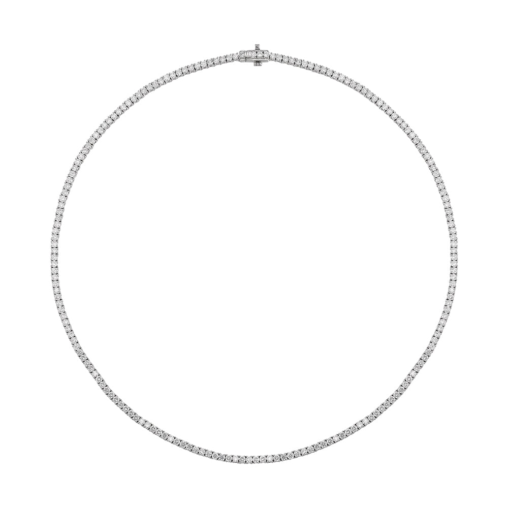 14Kt White Gold Diamond 7Ctw Necklace