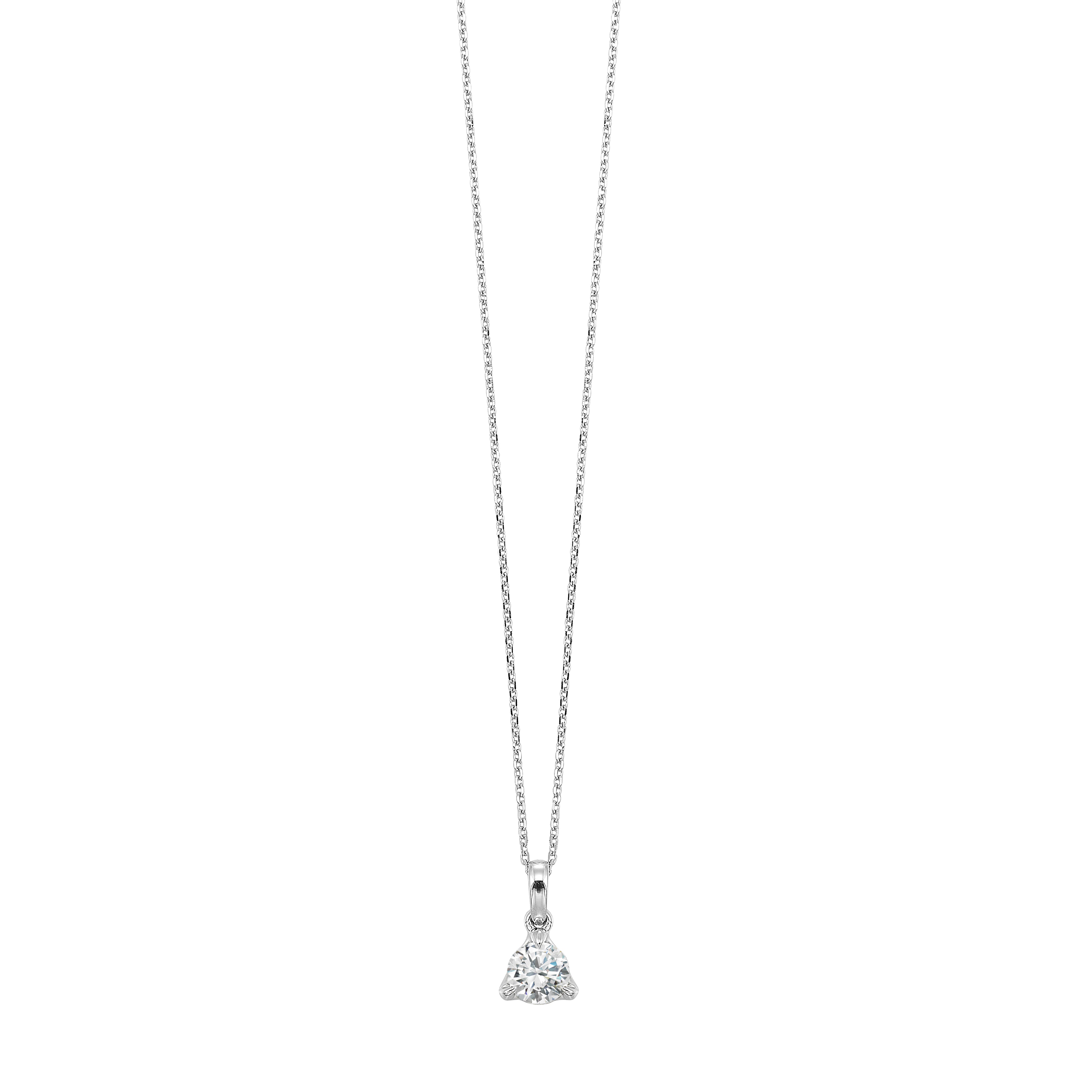 14Kt White Gold Diamond 1/3Ctw Pendant