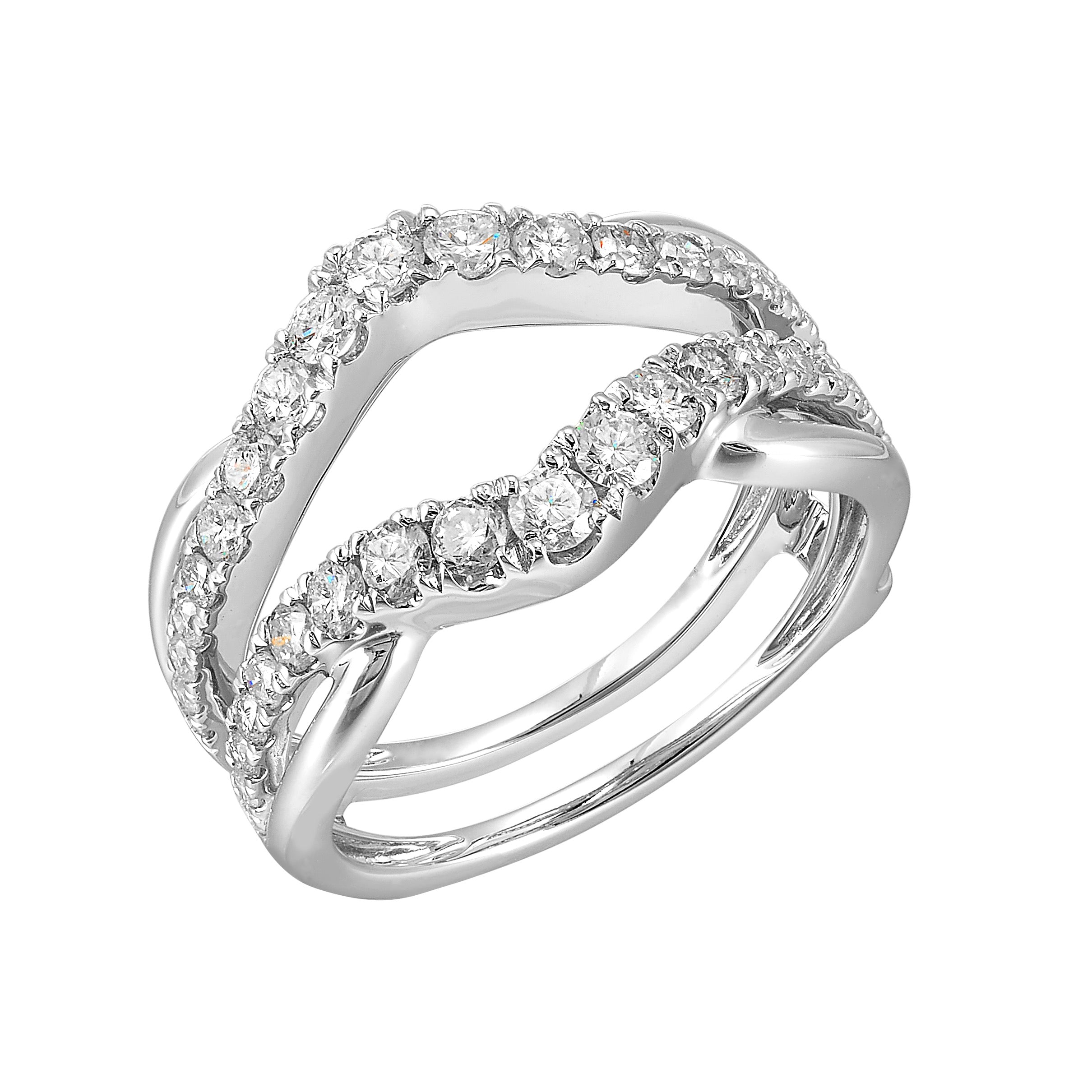 14Kt White Gold Diamond 1Ctw Ring