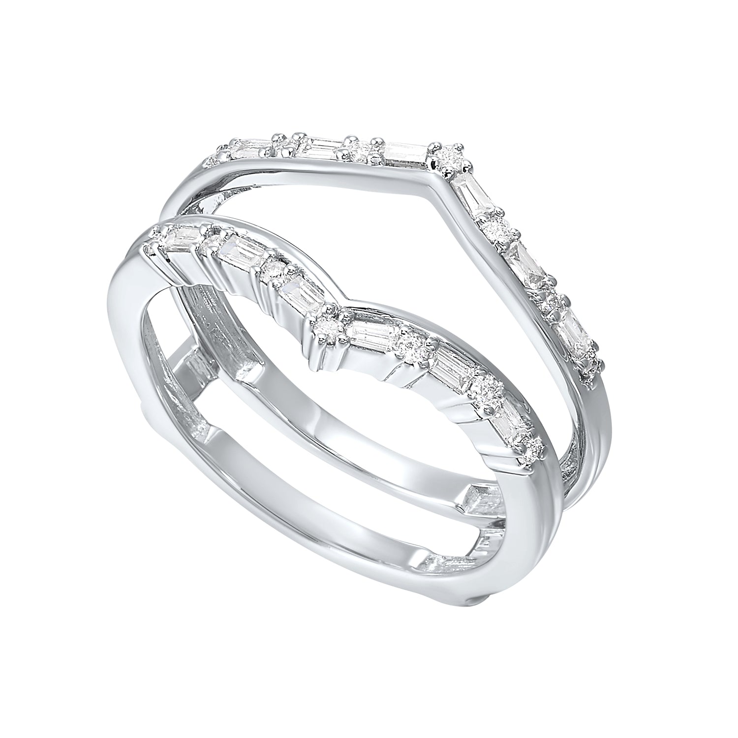 14Kt White Gold Diamond 1/4Ctw Ring