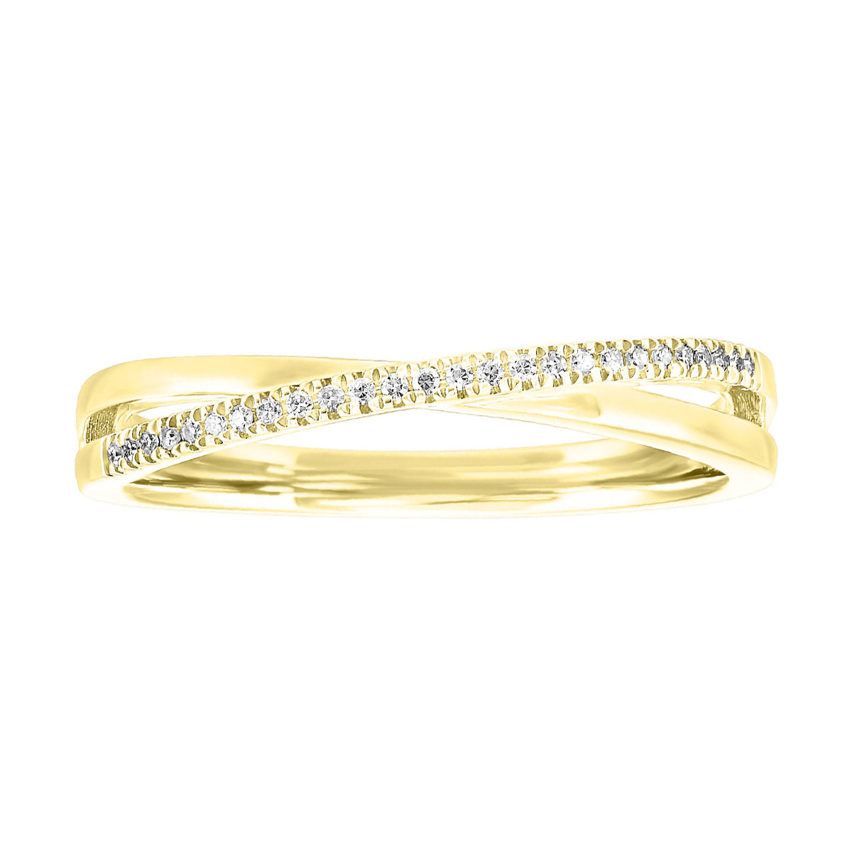14Kt Yellow Gold Diamond 1/20Ctw Ring