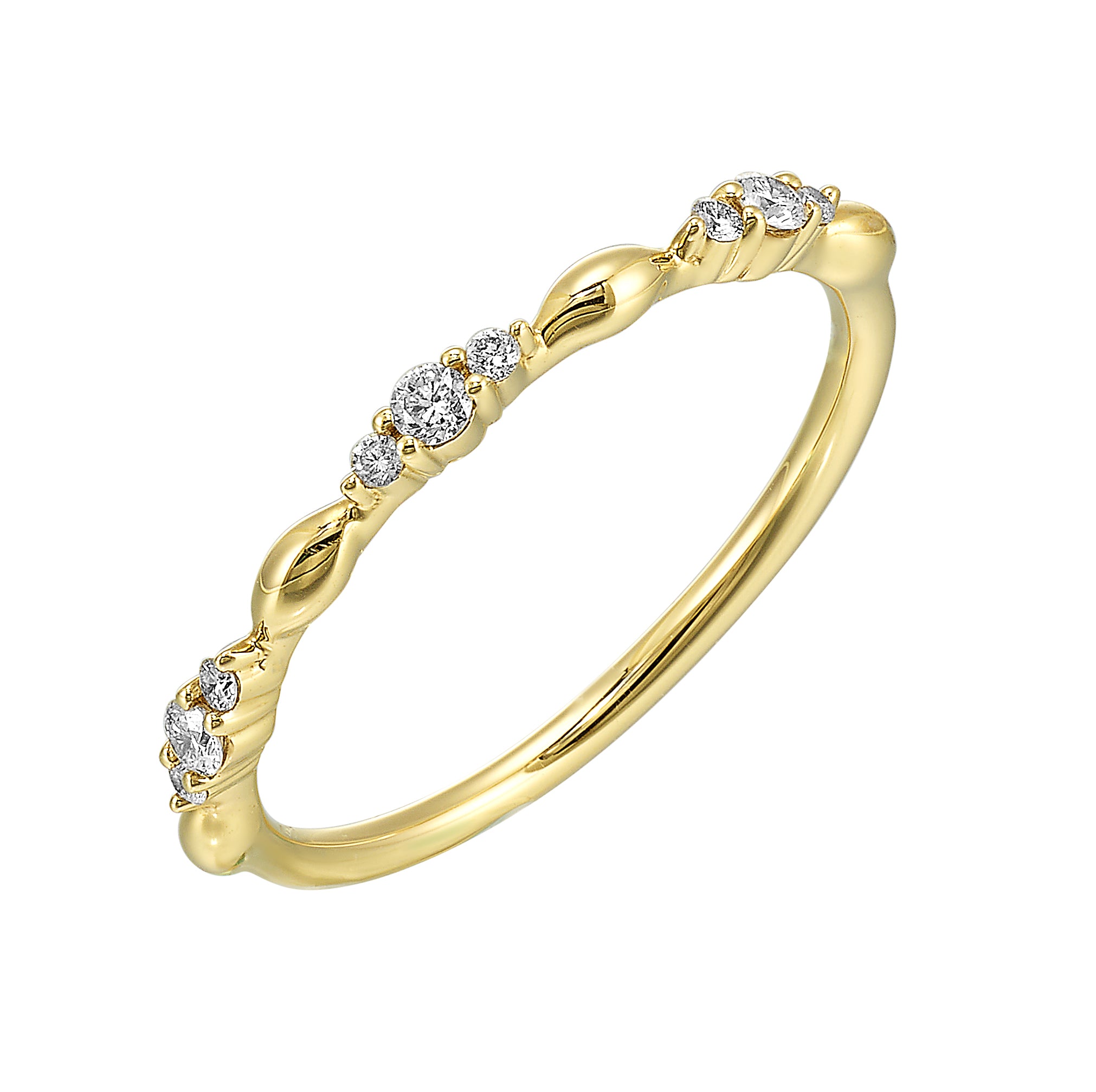 14Kt Yellow Gold Diamond 1/8Ctw Ring