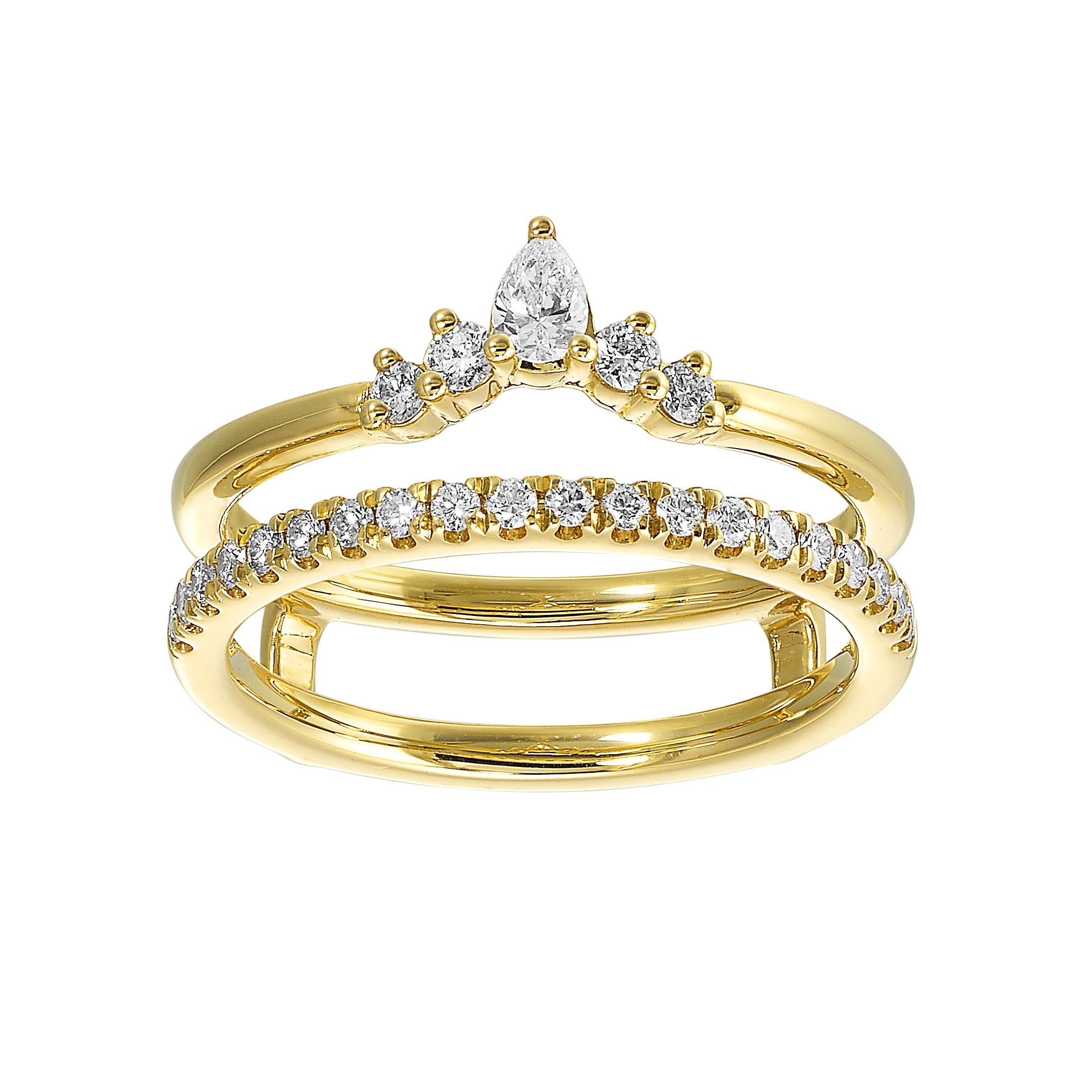 14Kt Yellow Gold Diamond 3/8Ctw Ring