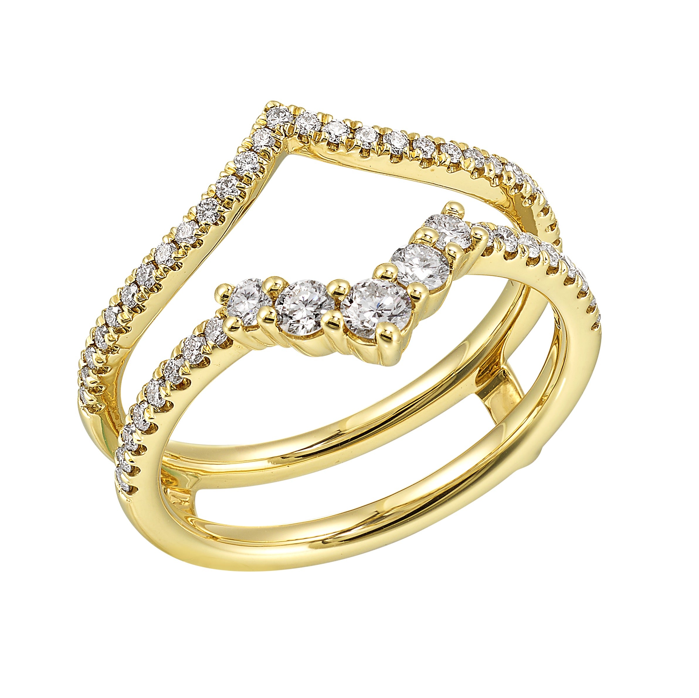 14Kt Yellow Gold Diamond 1/2Ctw Ring