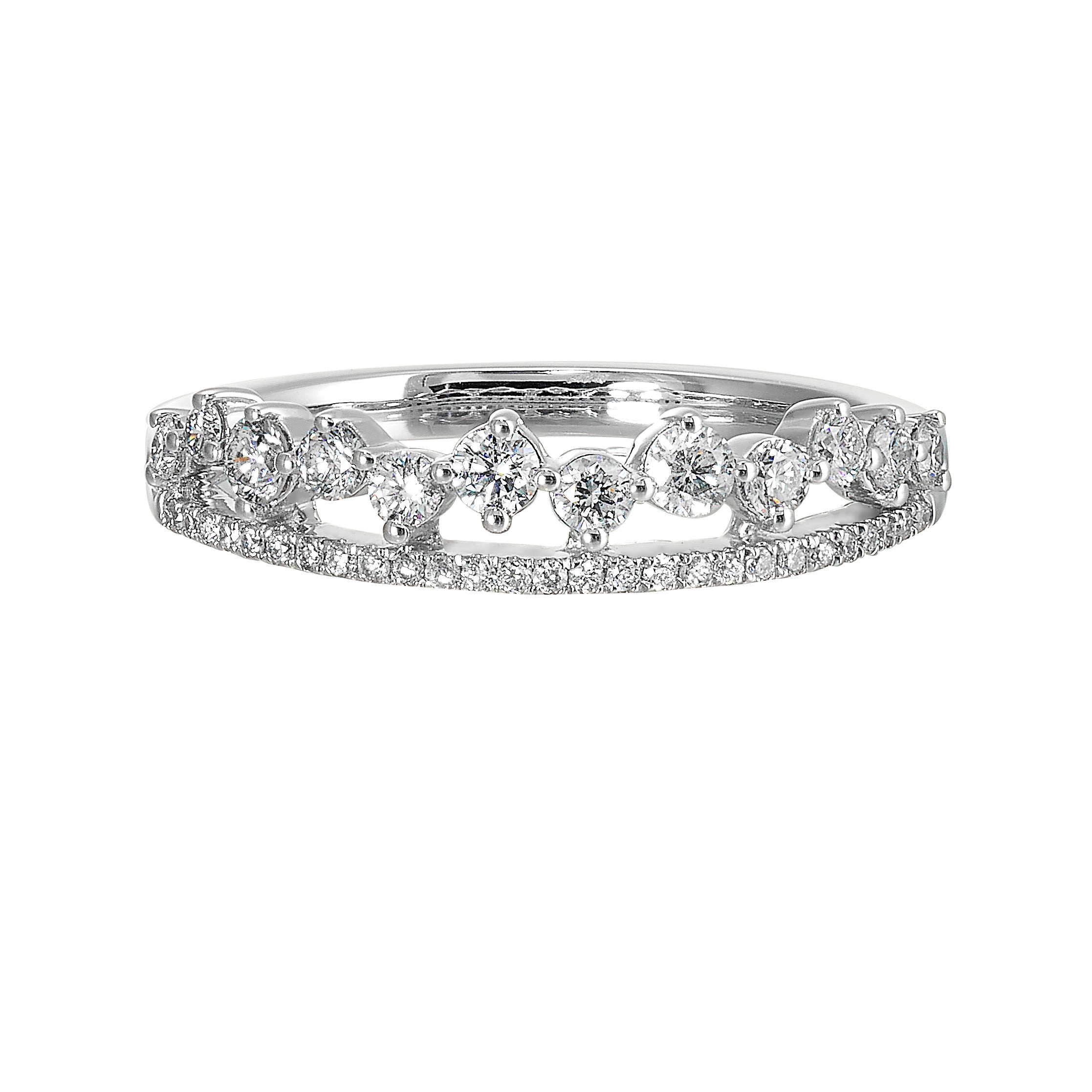 14Kt White Gold Diamond 3/8Ctw Ring