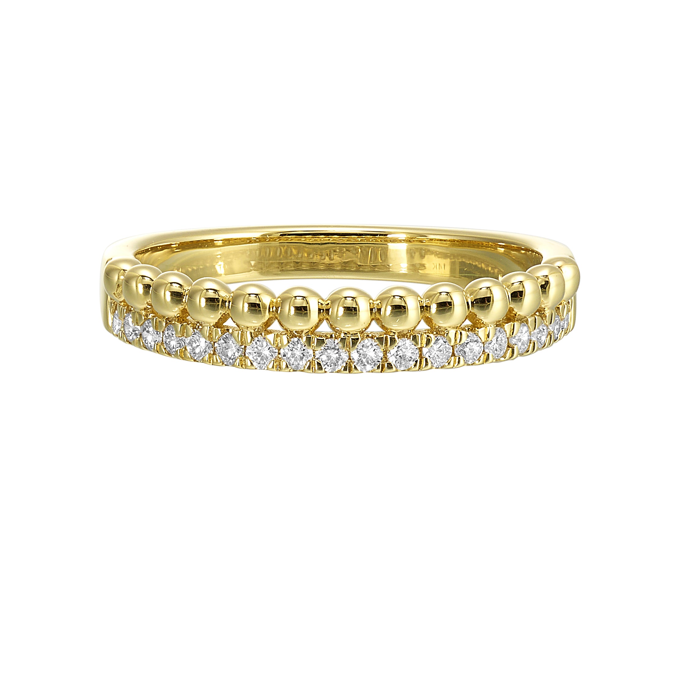 14Kt Yellow Gold Diamond 1/5Ctw Ring
