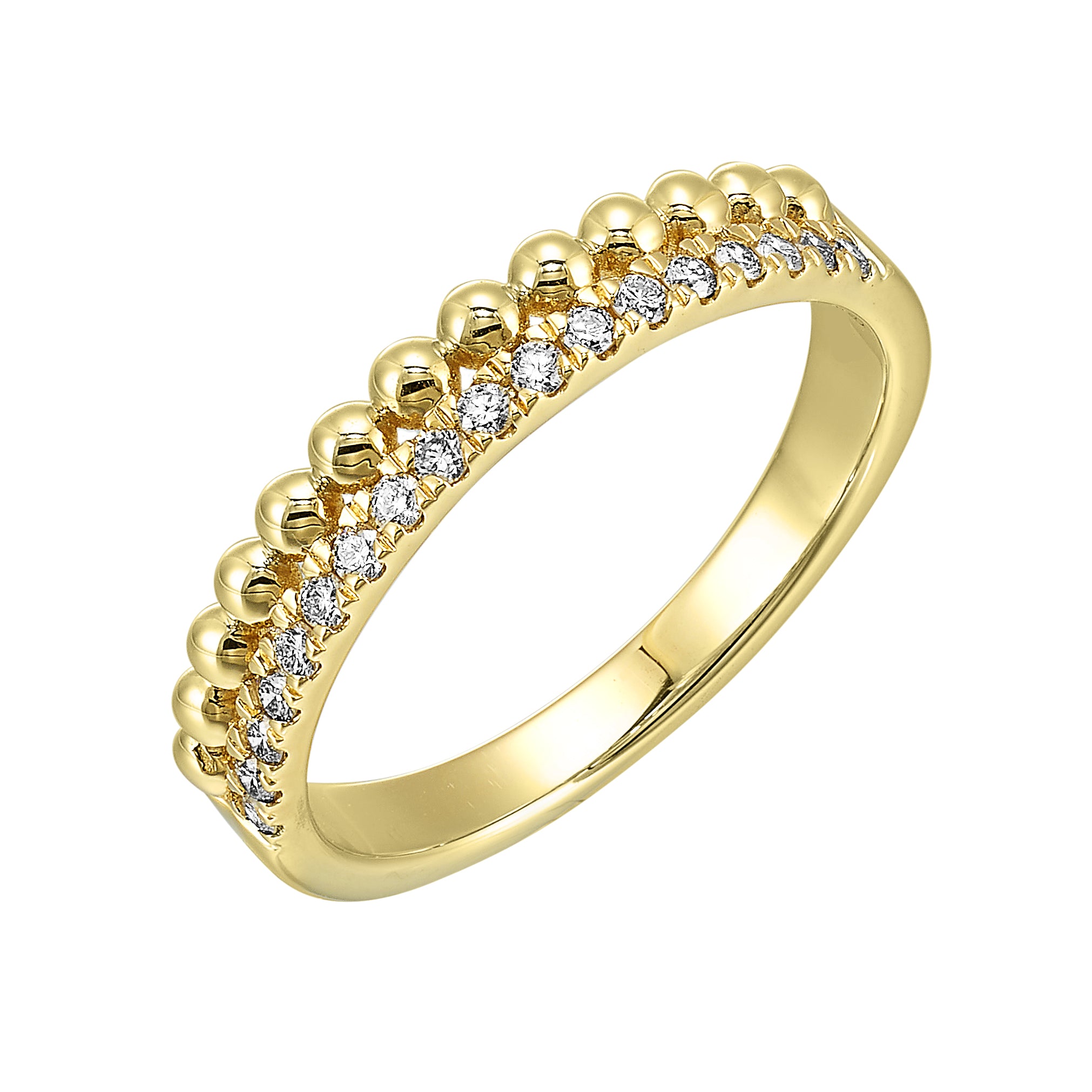 14Kt Yellow Gold Diamond 1/5Ctw Ring