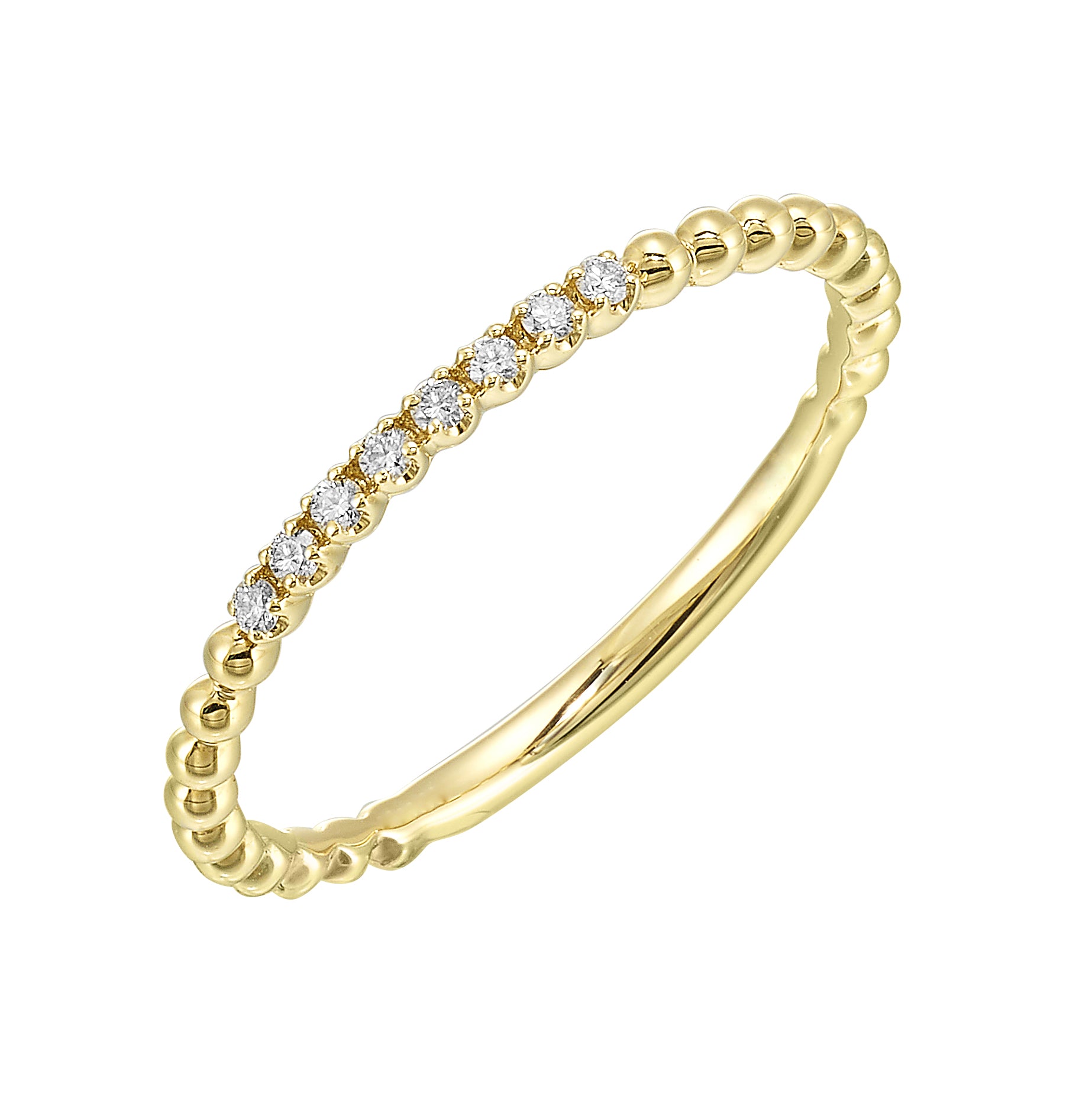 14Kt Yellow Gold Diamond 1/20Ctw Ring