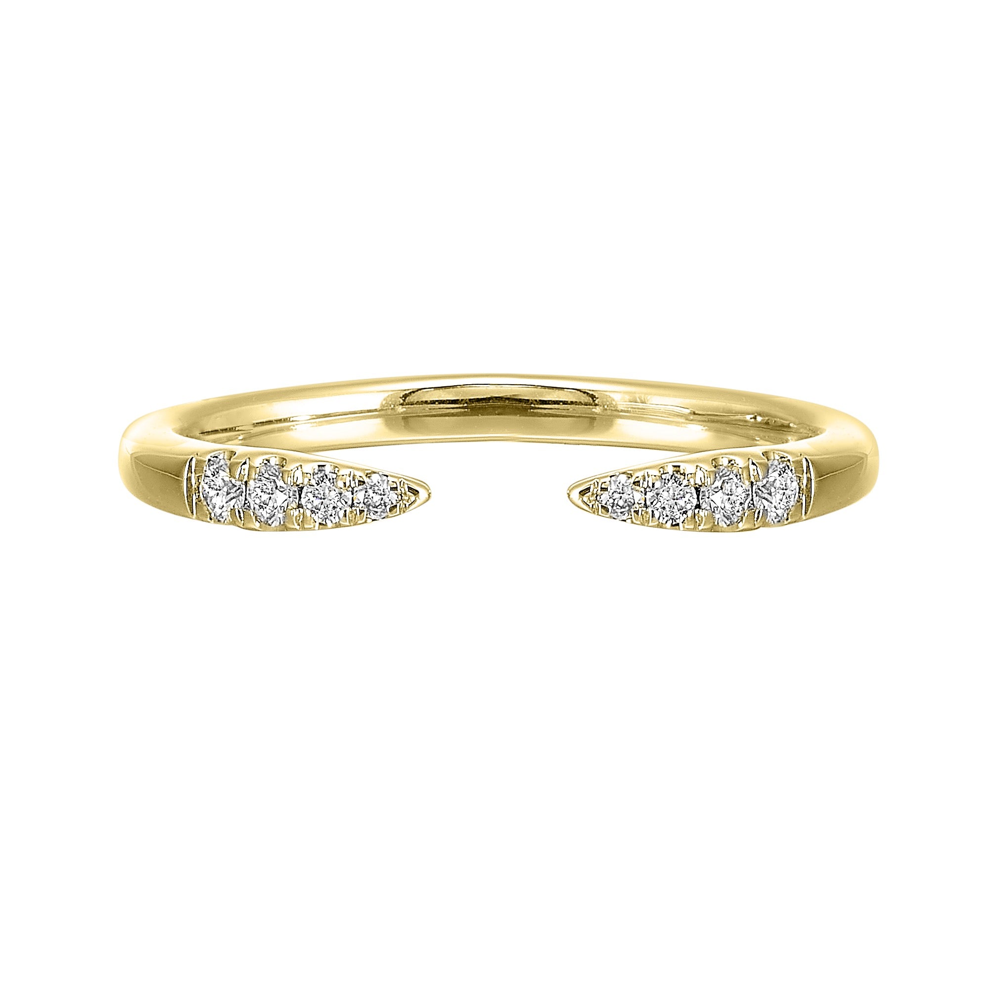 14Kt Yellow Gold Diamond 1/10Ctw Ring