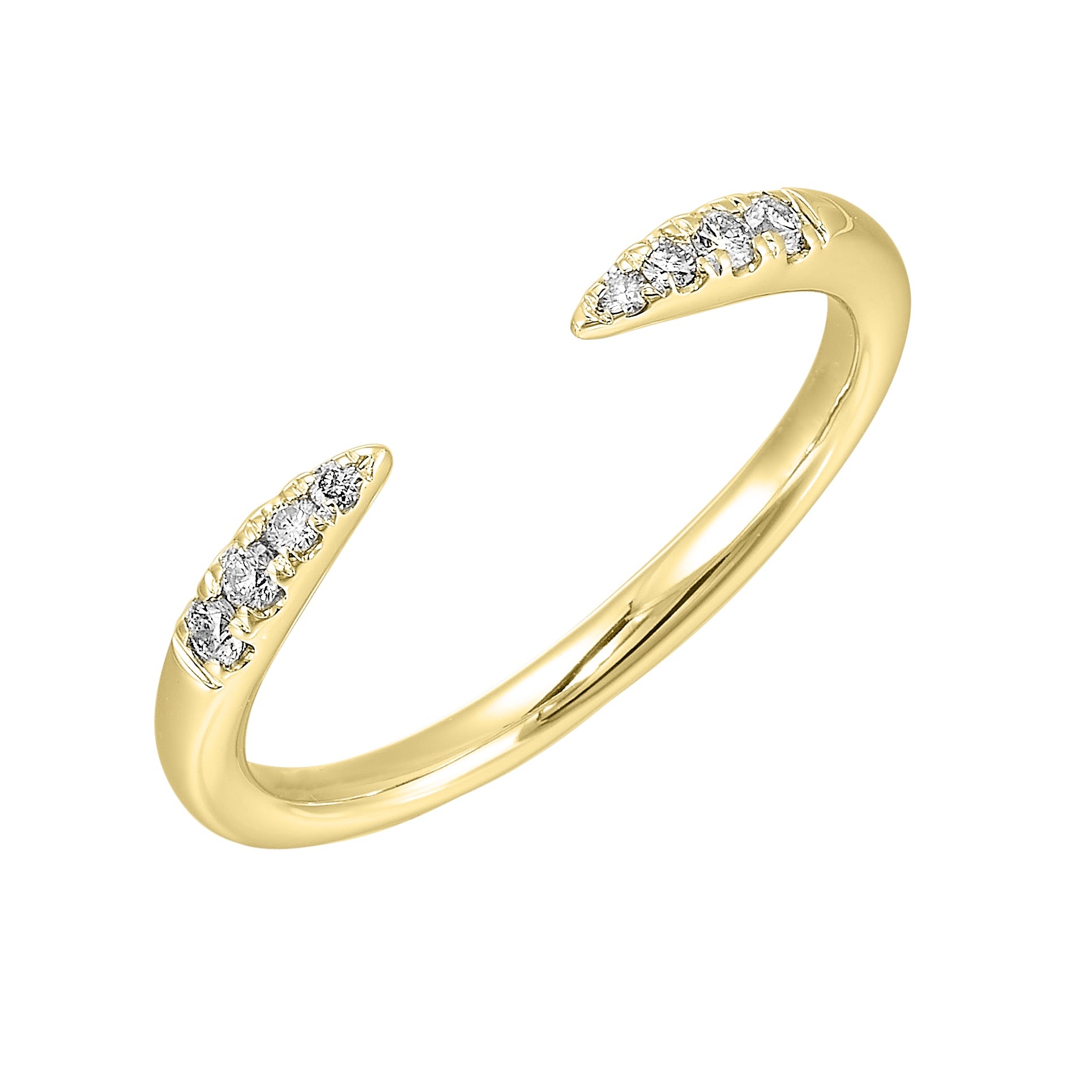 14Kt Yellow Gold Diamond 1/10Ctw Ring