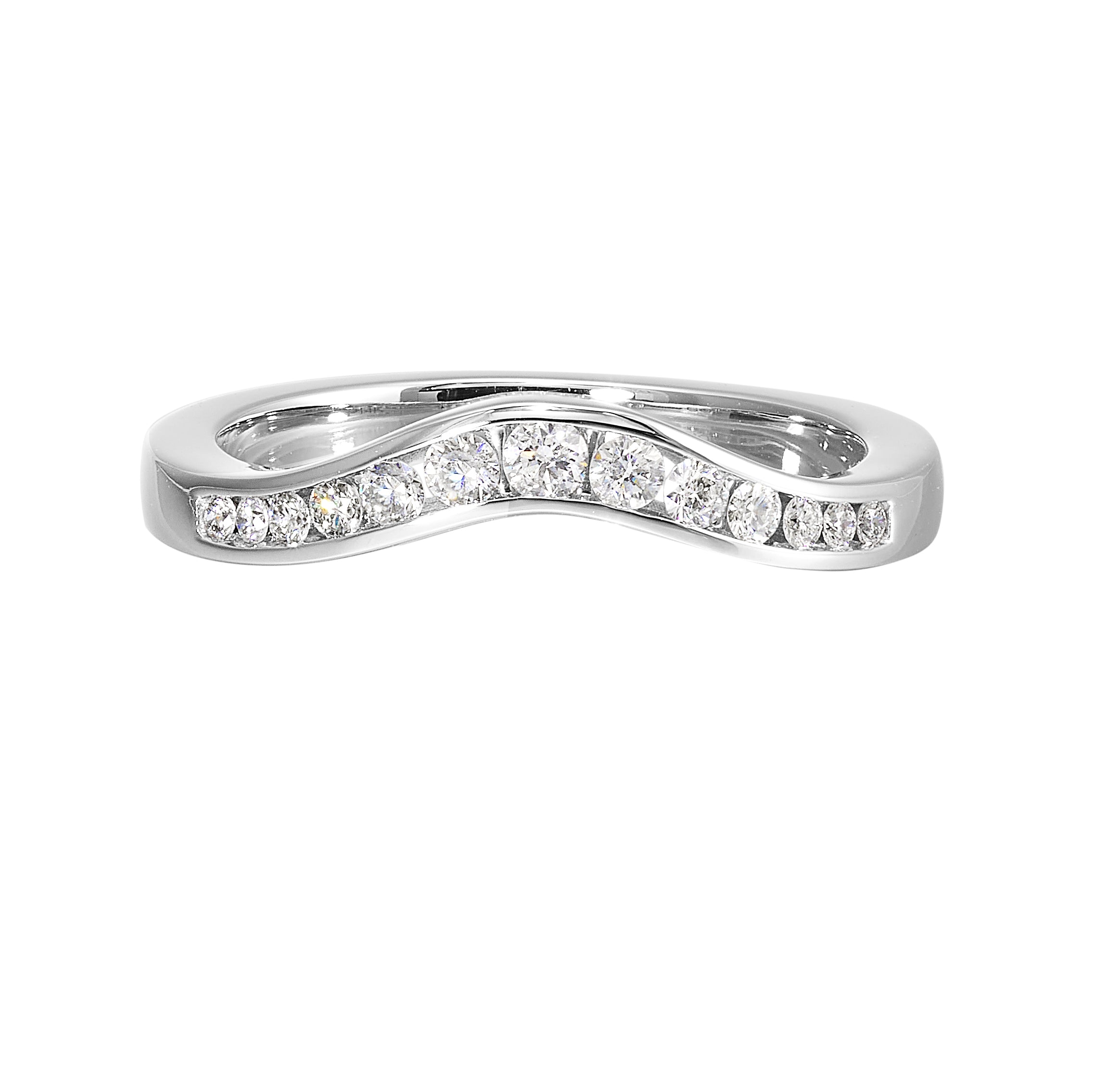 14Kt White Gold Diamond 1/4Ctw Ring