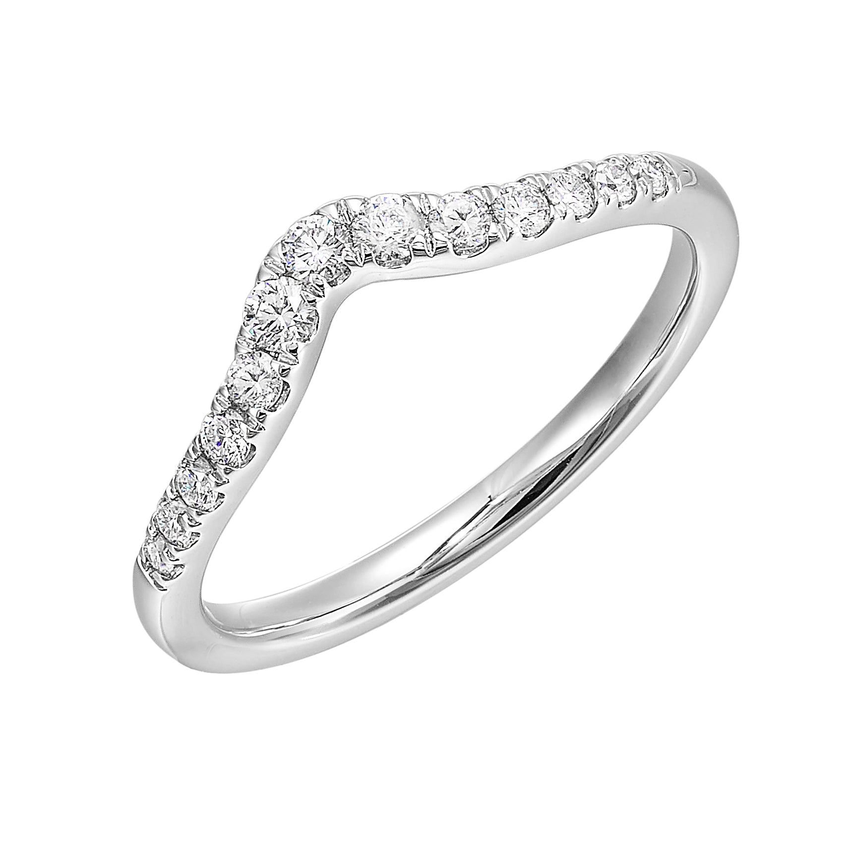 14Kt White Gold Diamond 1/4Ctw Ring