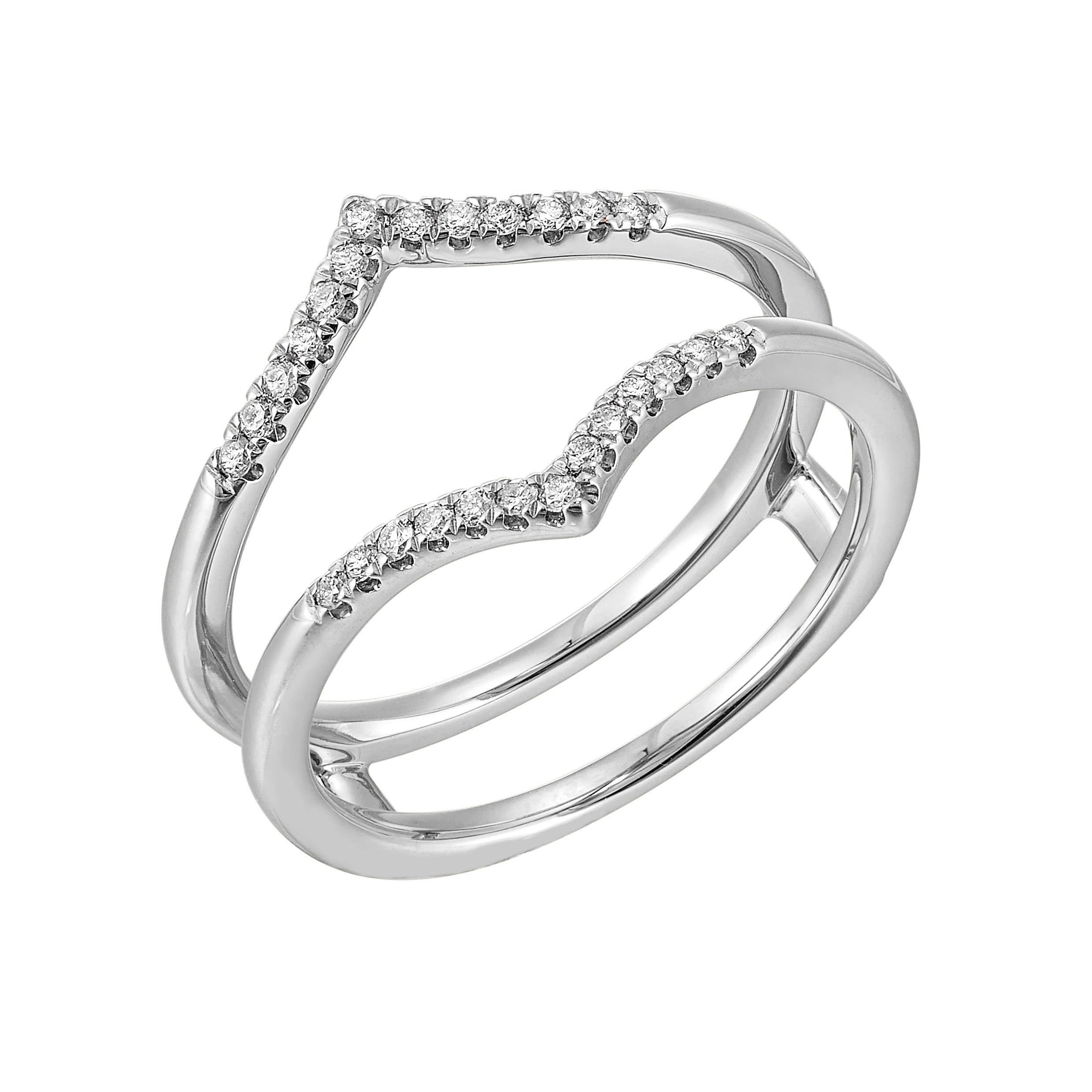 14Kt White Gold Diamond 1/7Ctw Ring