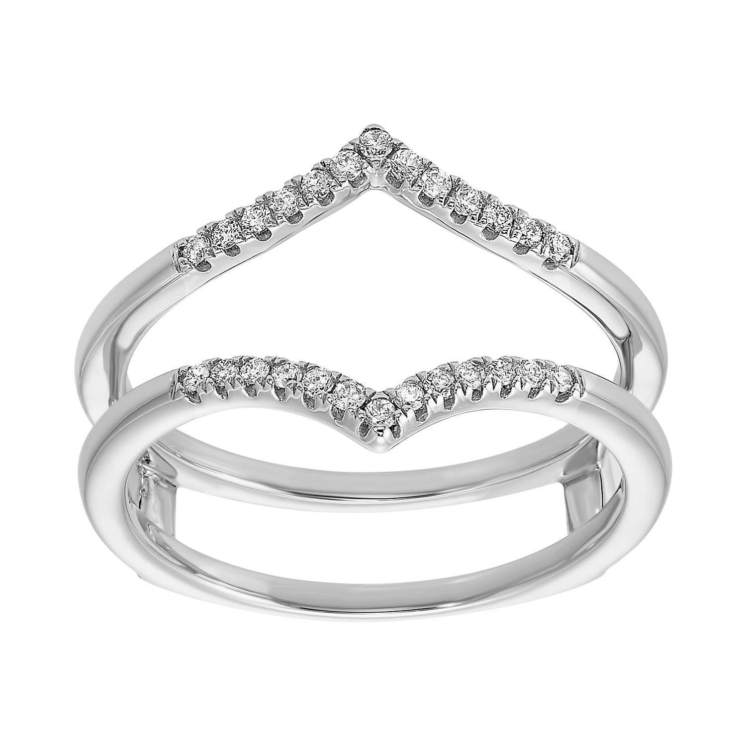 14Kt White Gold Diamond 1/7Ctw Ring