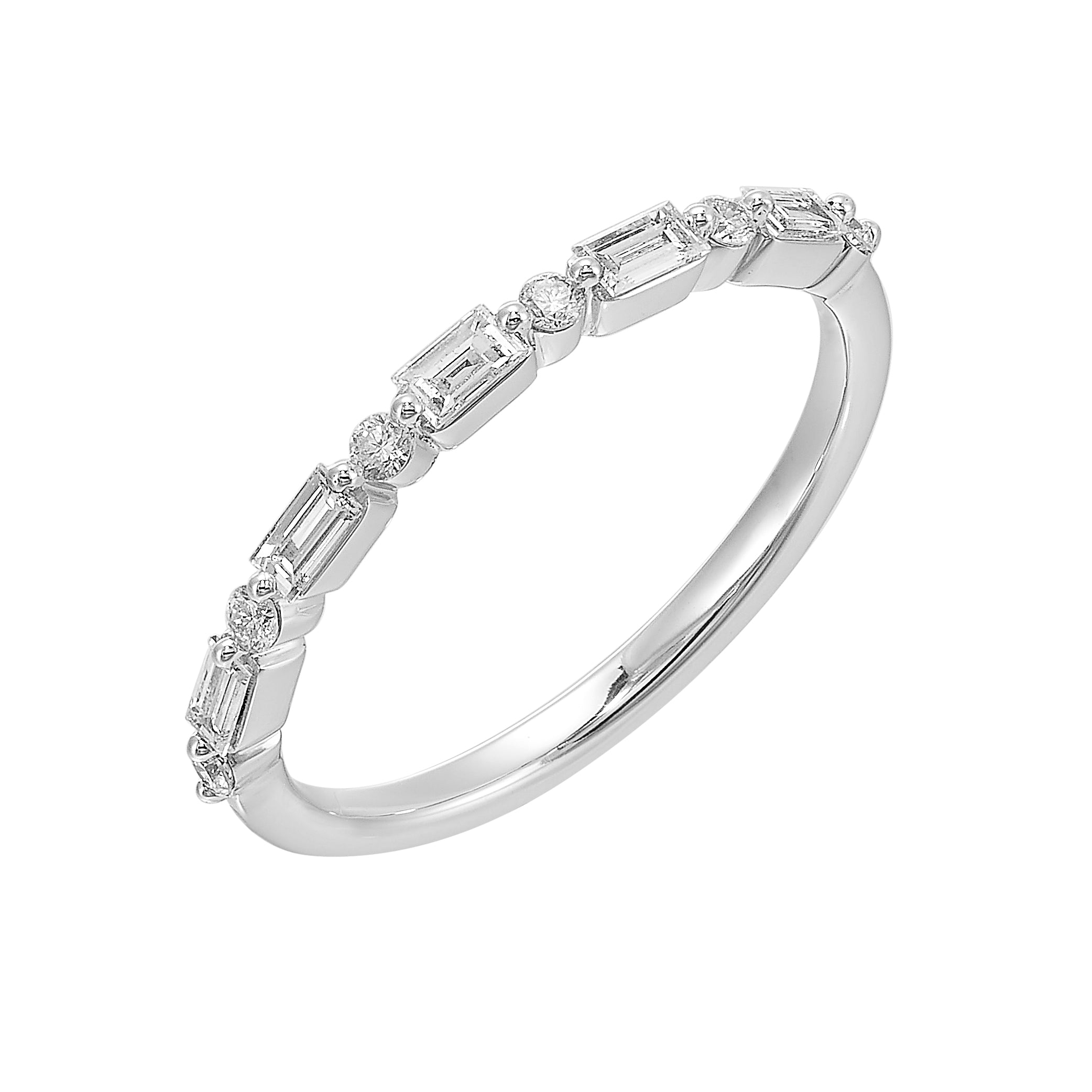 14Kt White Gold Diamond 1/4Ctw Ring