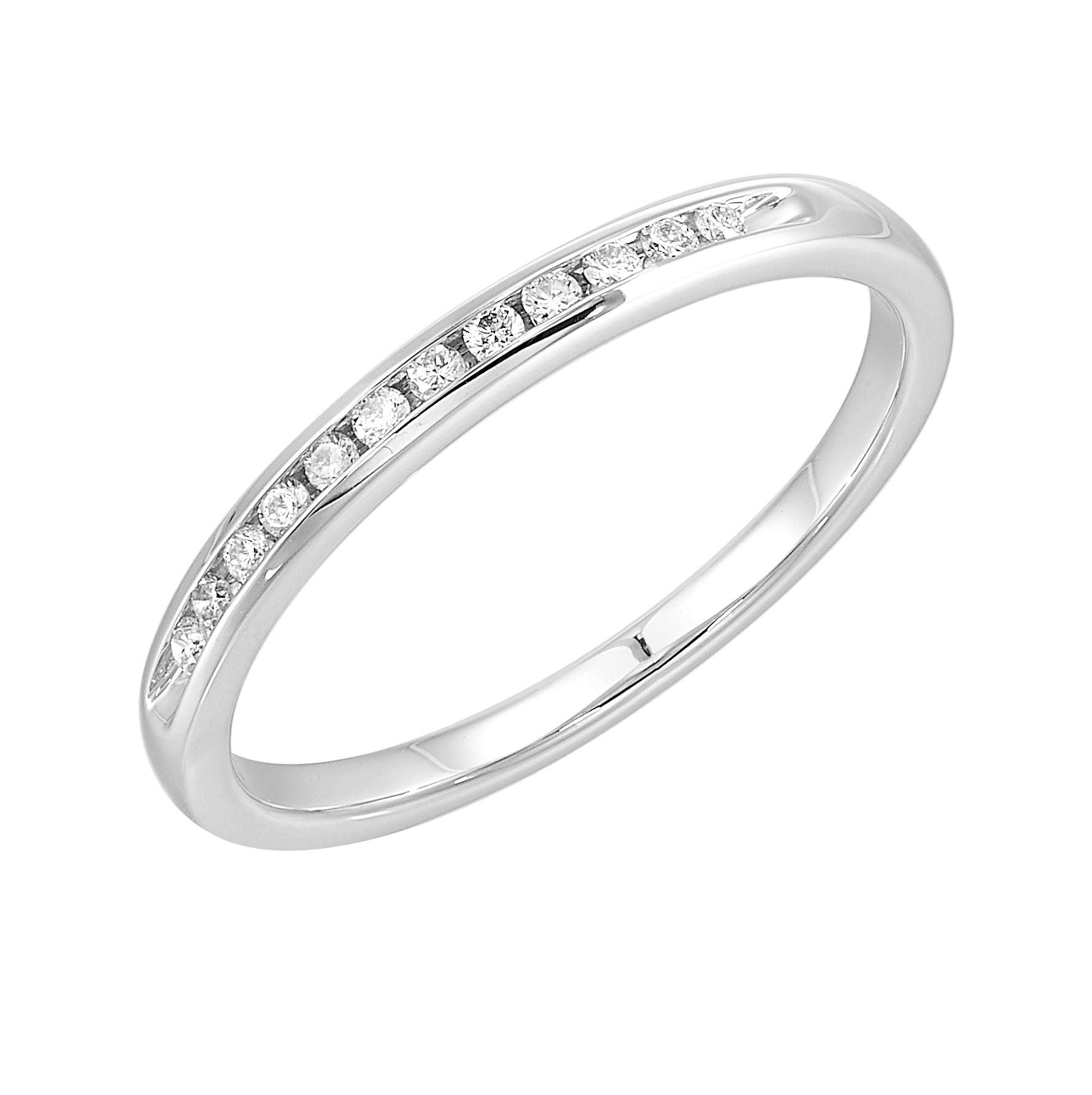 14Kt White Gold Diamond 1/10Ctw Ring