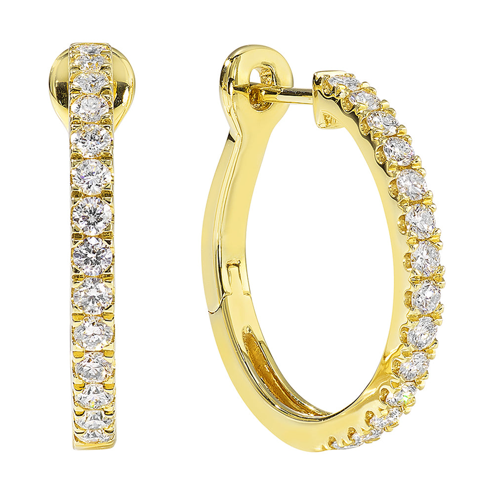 14Kt Yellow Gold Diamond 5/8Ctw Earring