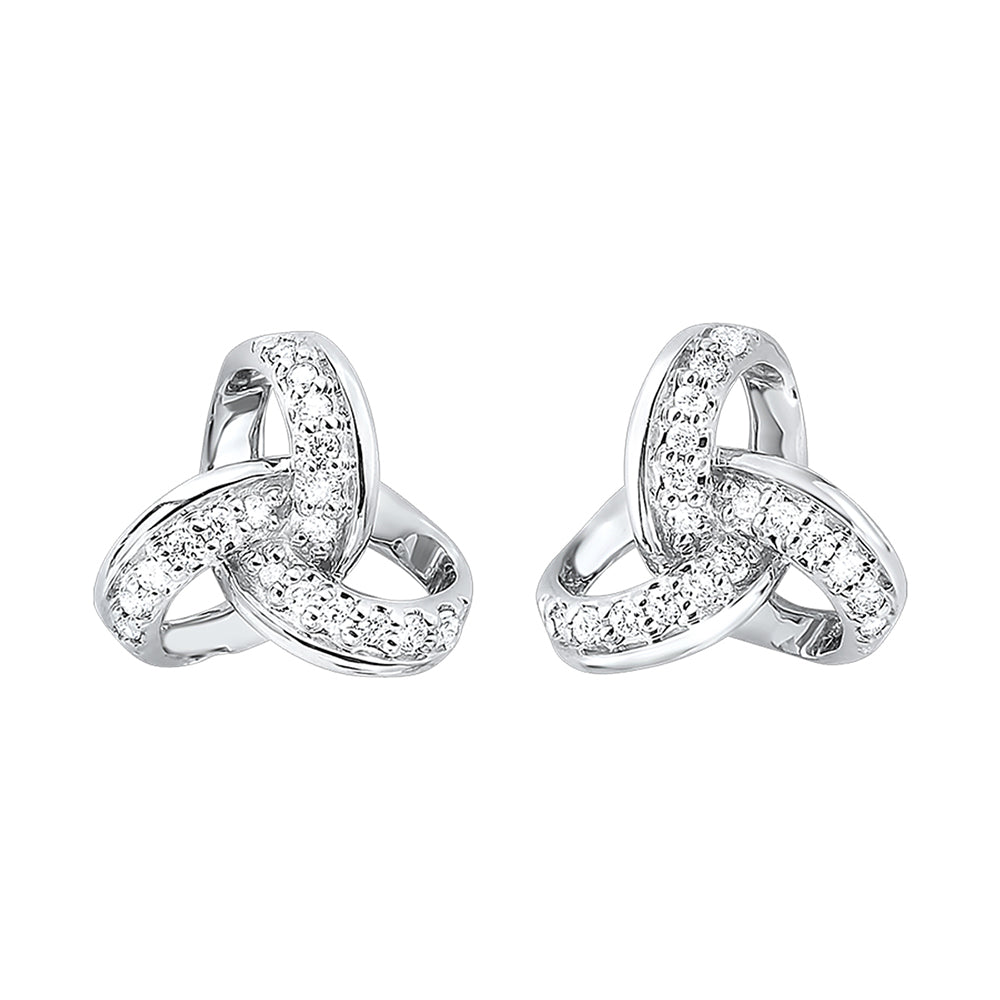 10Kt White Gold Diamond 1/10Ctw Earring