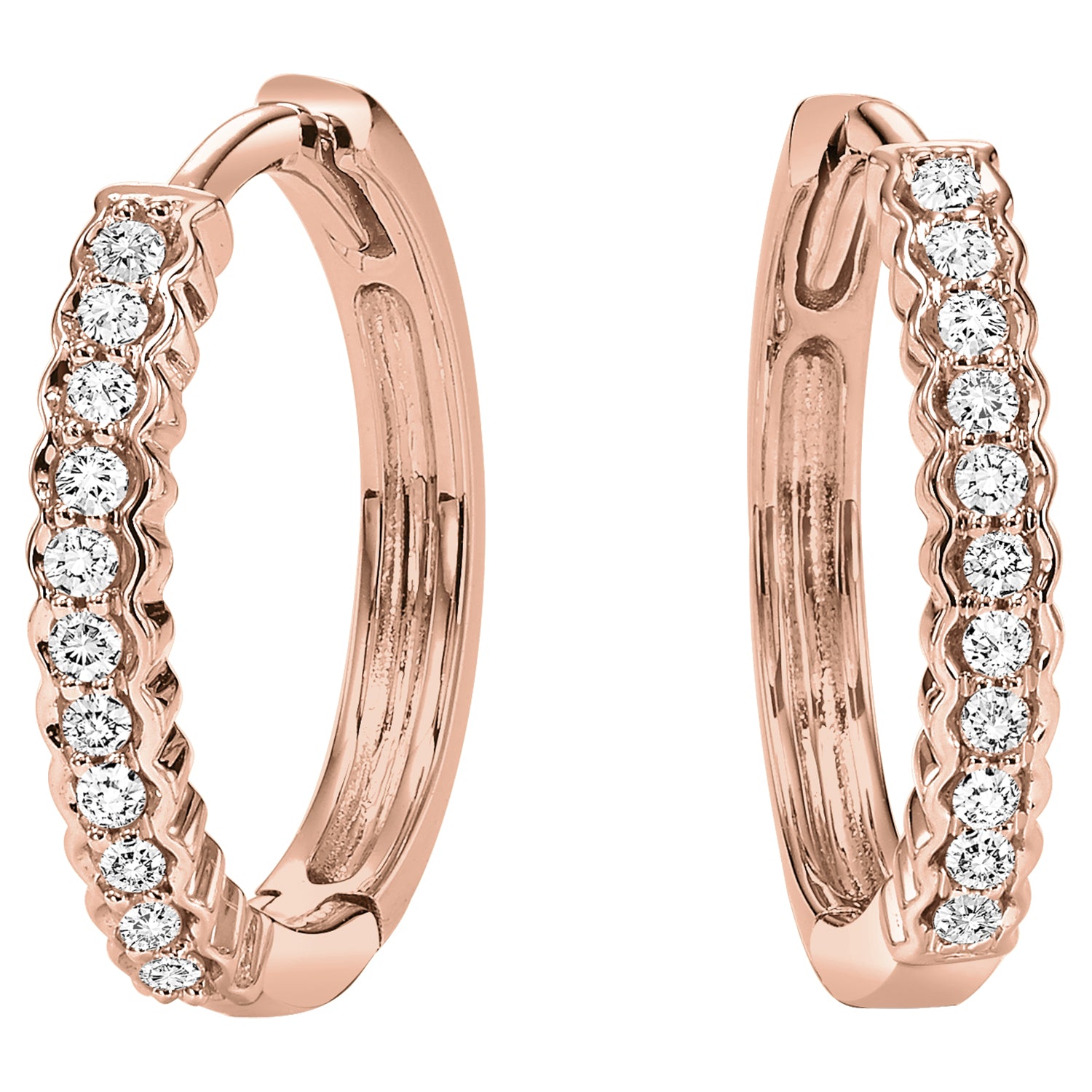 10Kt White Gold Diamond 1/7Ctw Earring