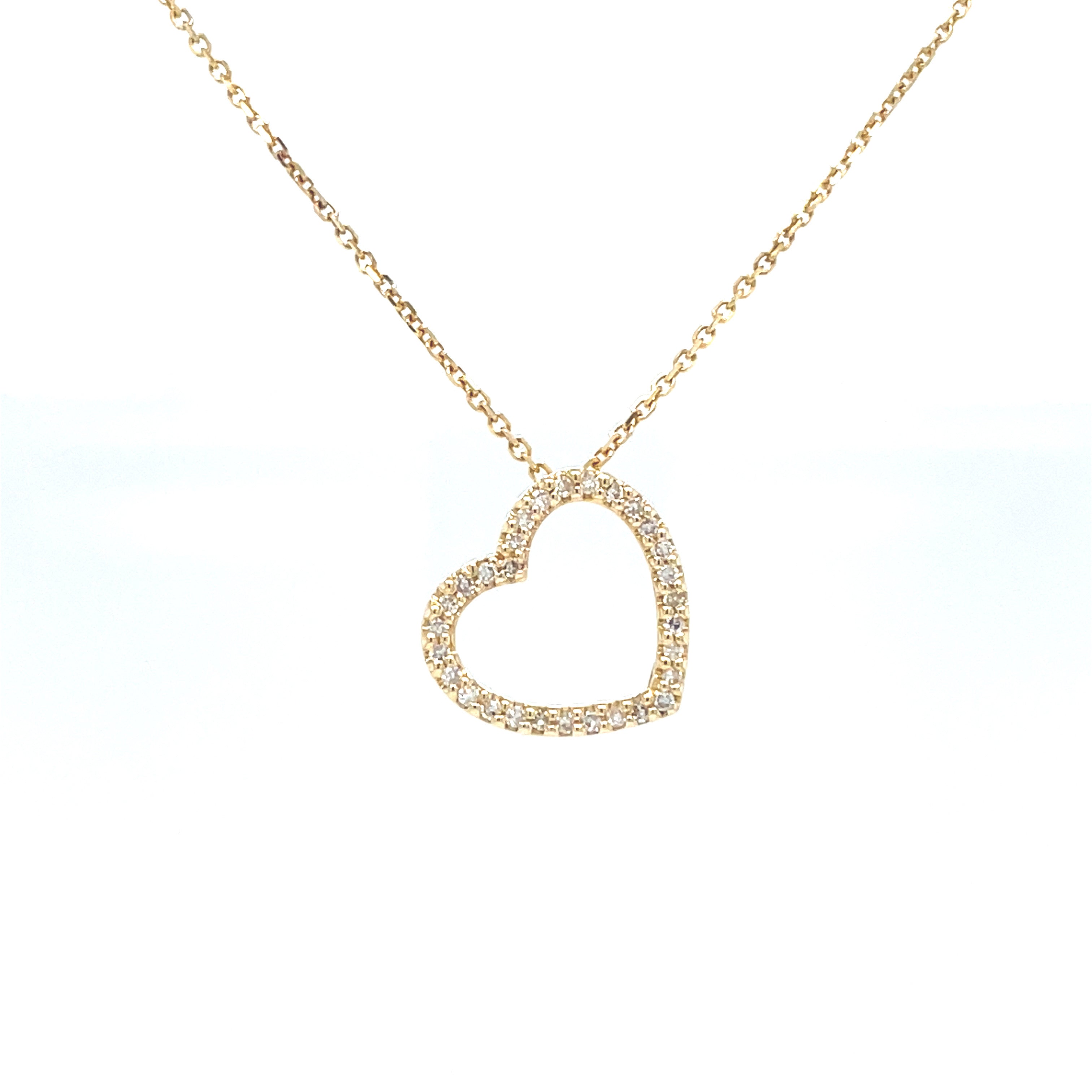 14k Yellow Gold Heart Pendant