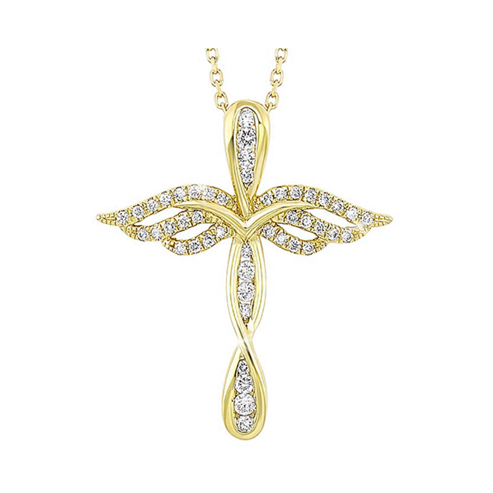 10Kt Yellow Gold Diamond 1/7Ctw Pendant