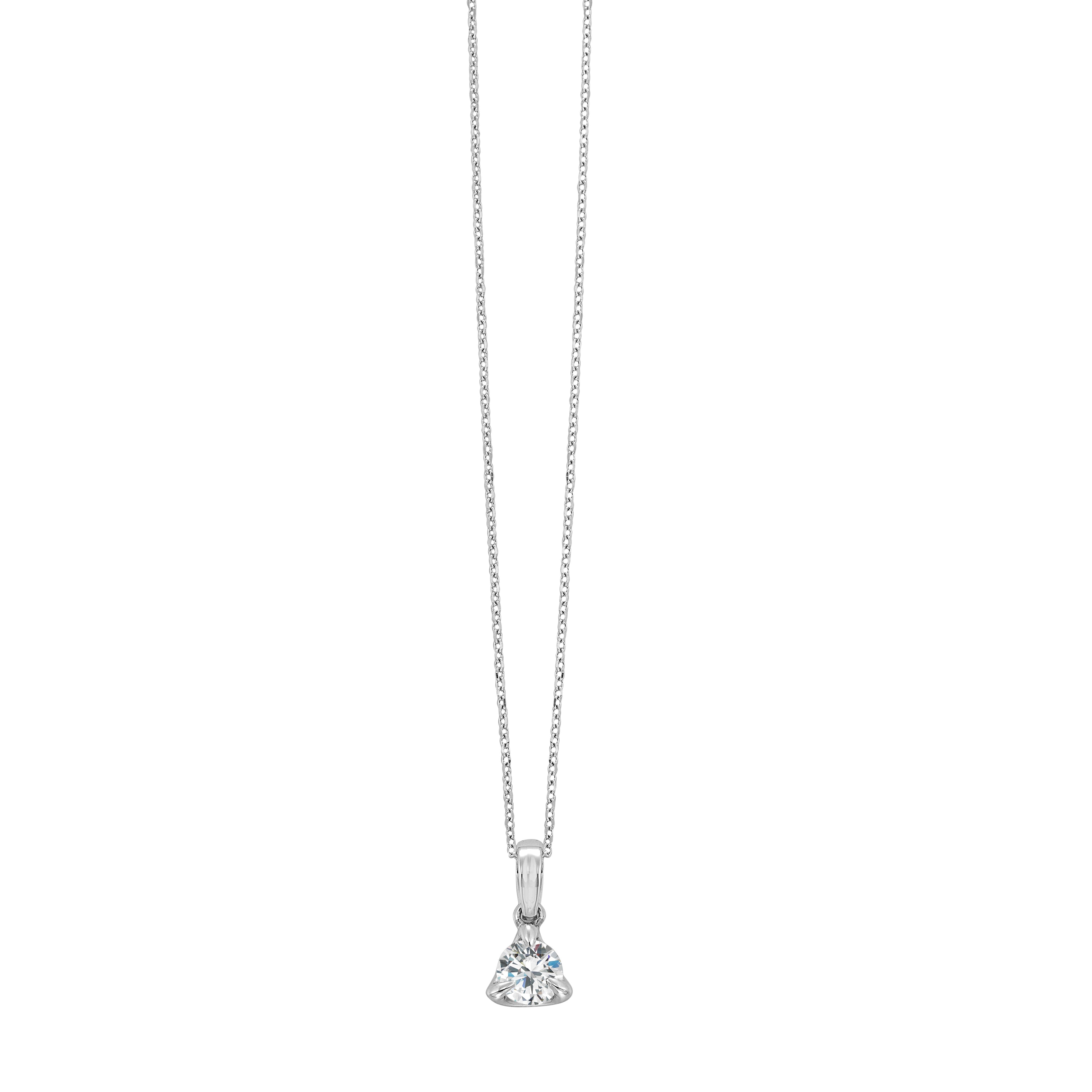 14Kt White Gold Diamond 1/4Ctw Pendant