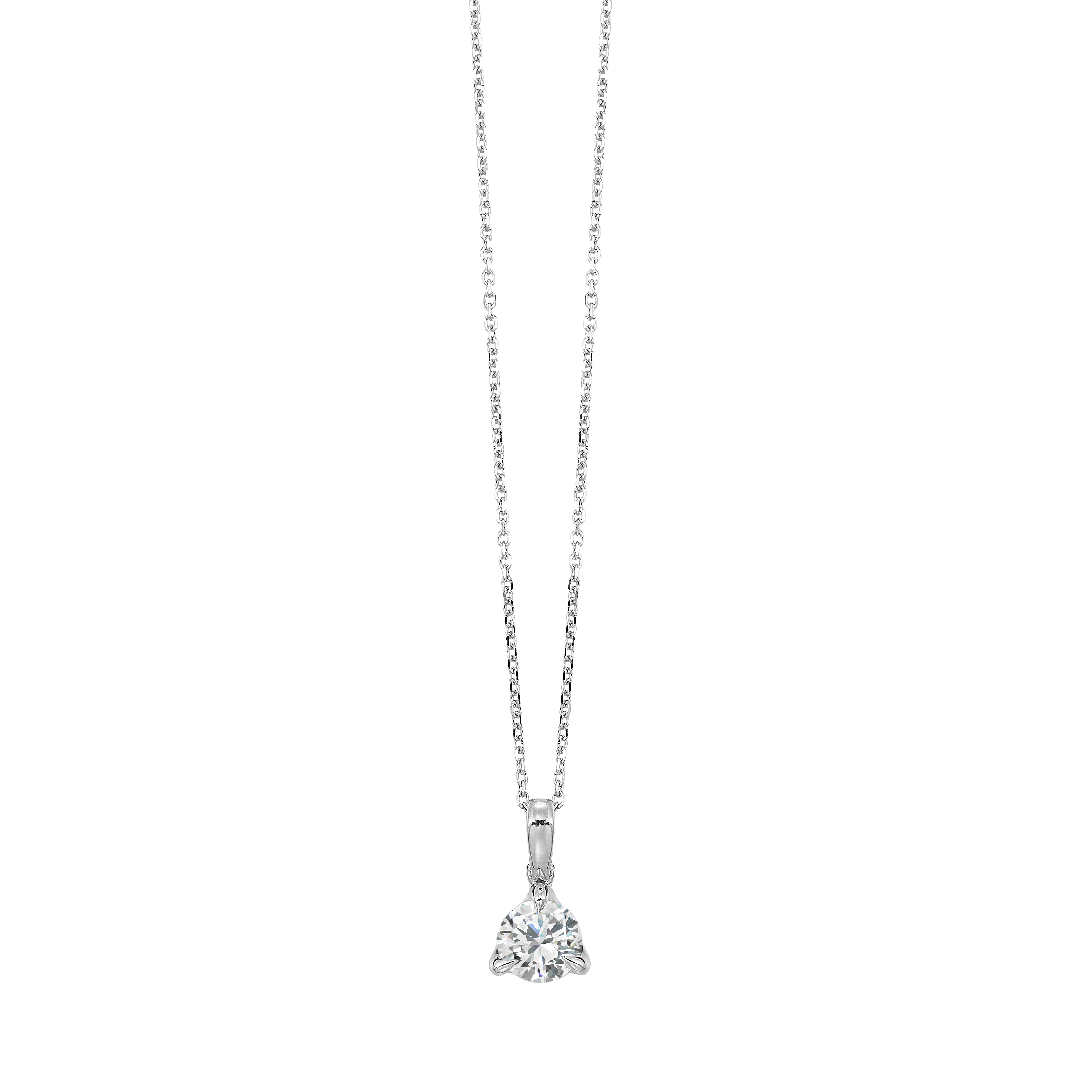 14Kt White Gold Diamond 3/4Ctw Pendant