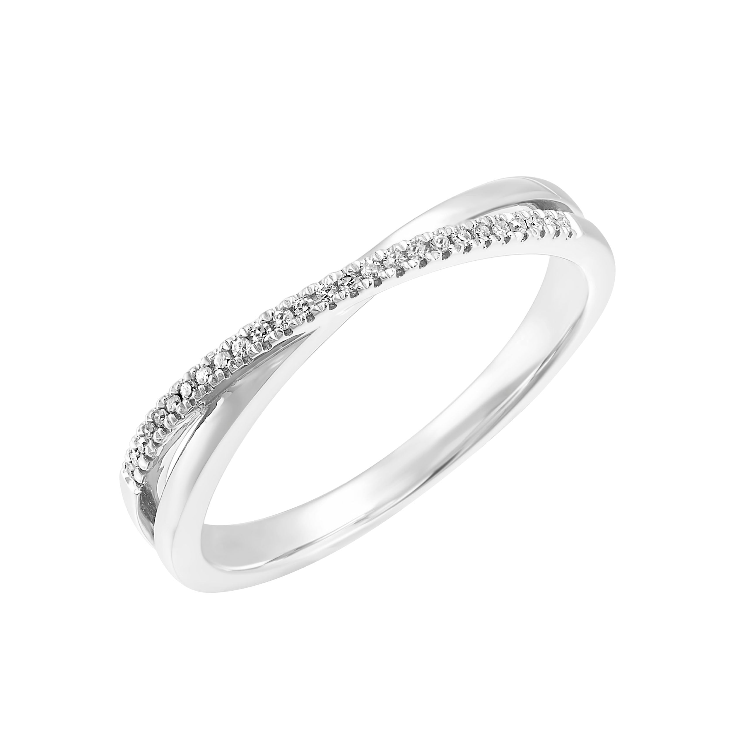 14Kt White Gold Diamond 1/20Ctw Ring