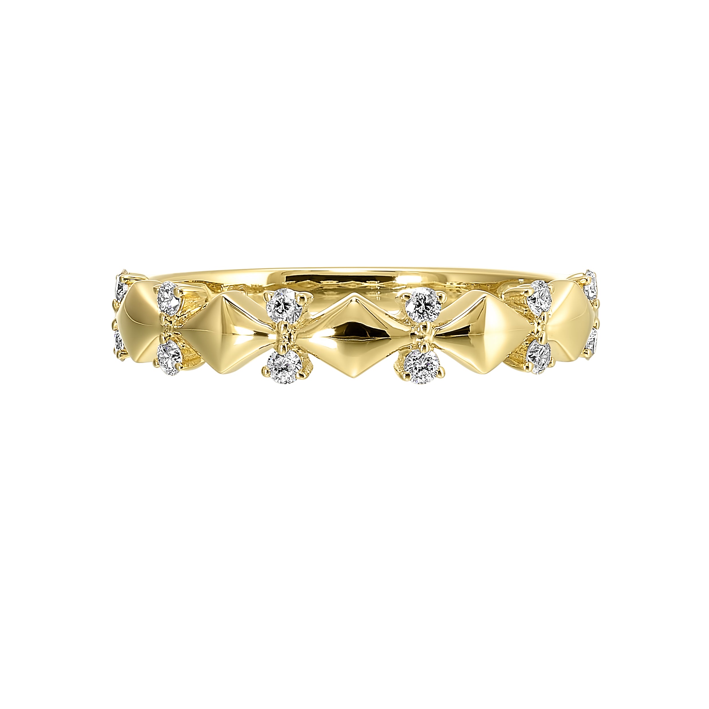 14Kt Yellow Gold Diamond 1/7Ctw Ring