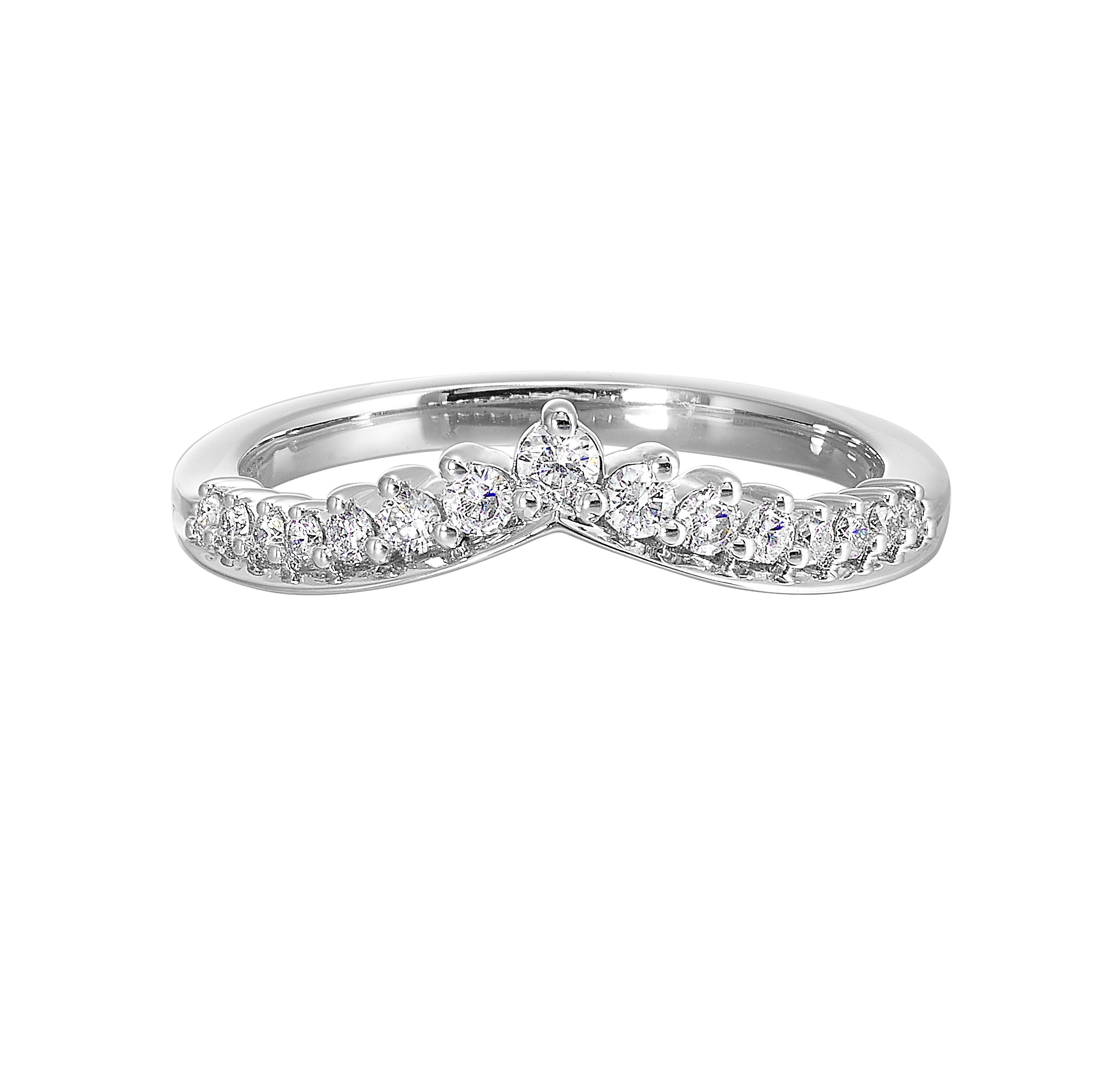14Kt White Gold Diamond 1/4Ctw Ring