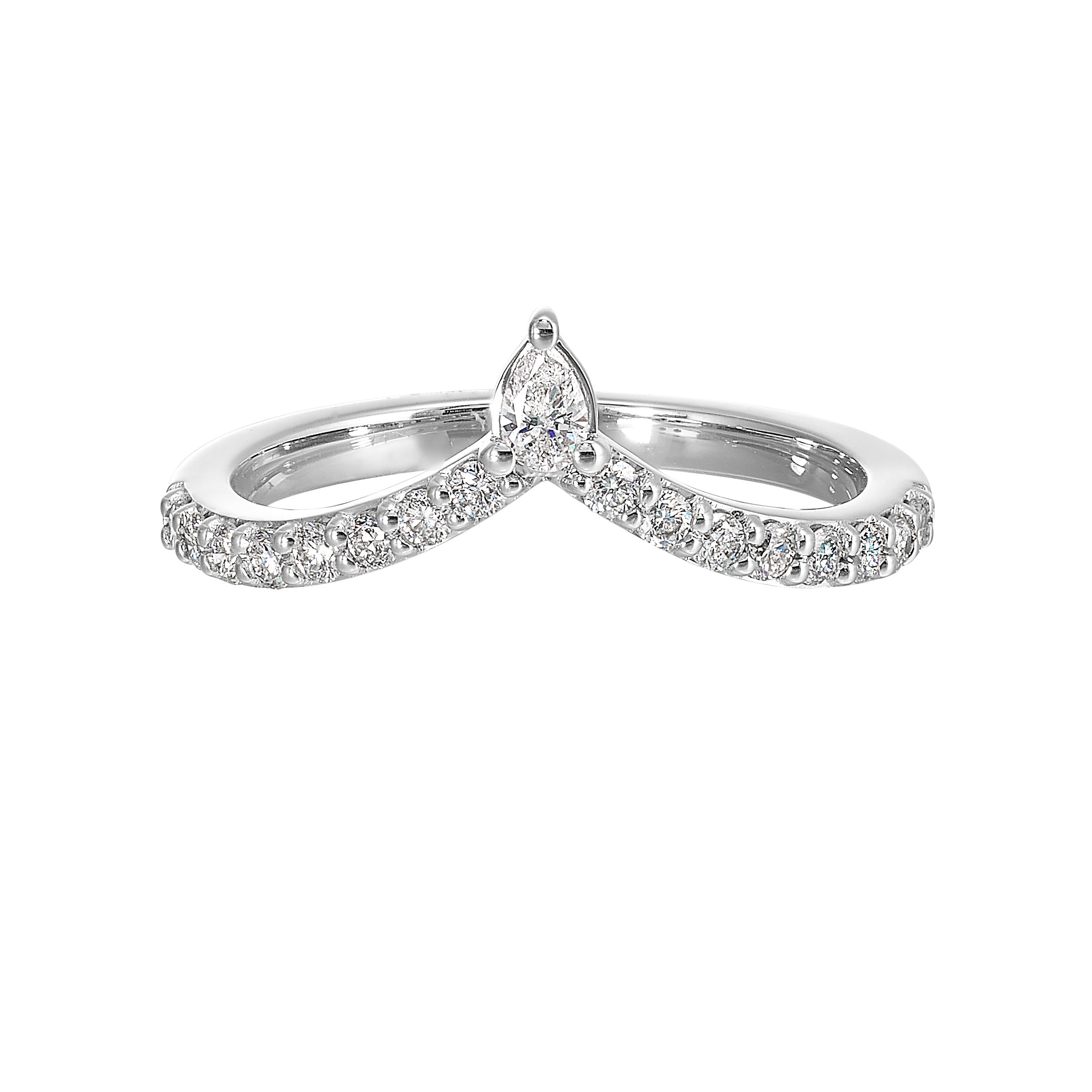 14Kt White Gold Diamond 1/3Ctw Ring
