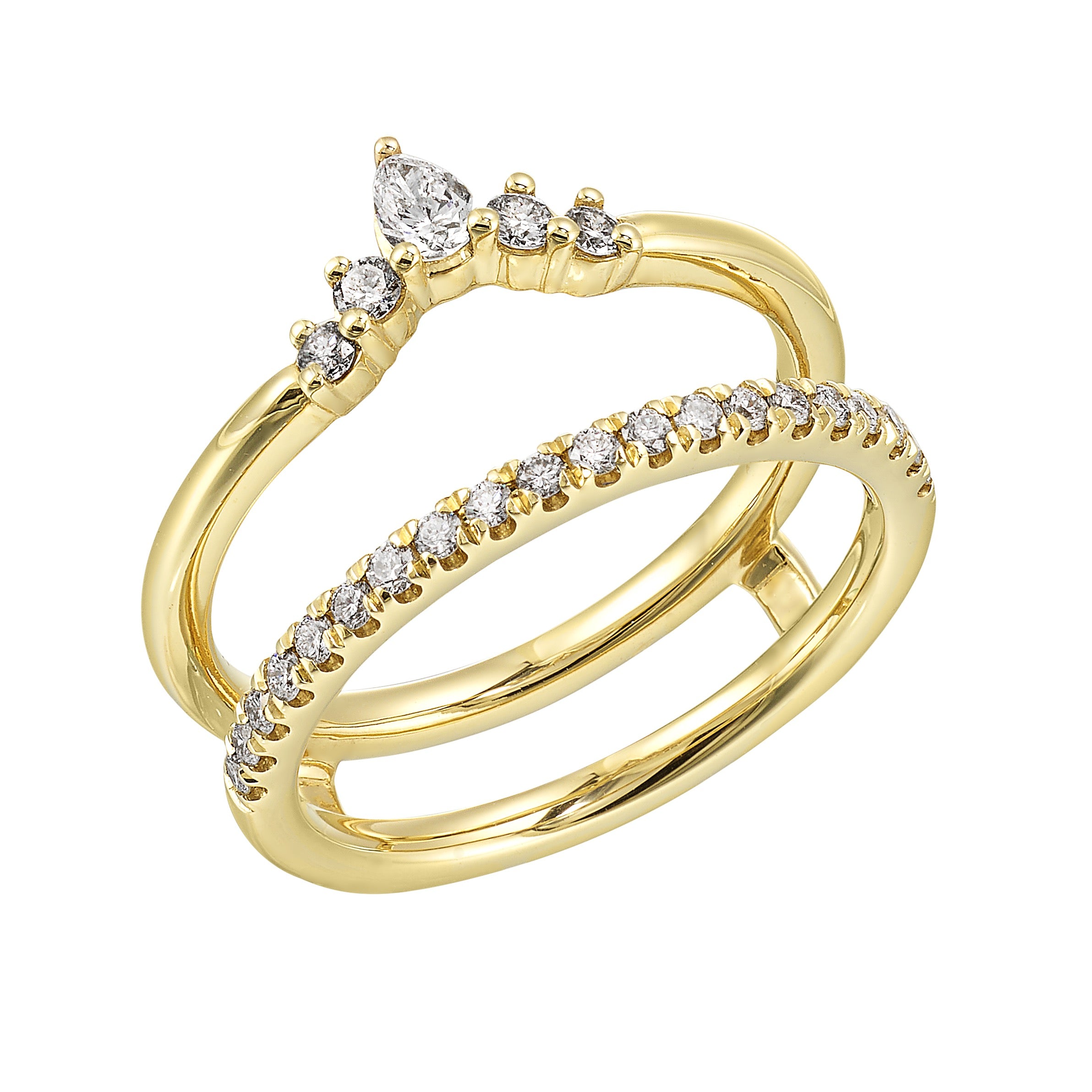 14Kt Yellow Gold Diamond 3/8Ctw Ring