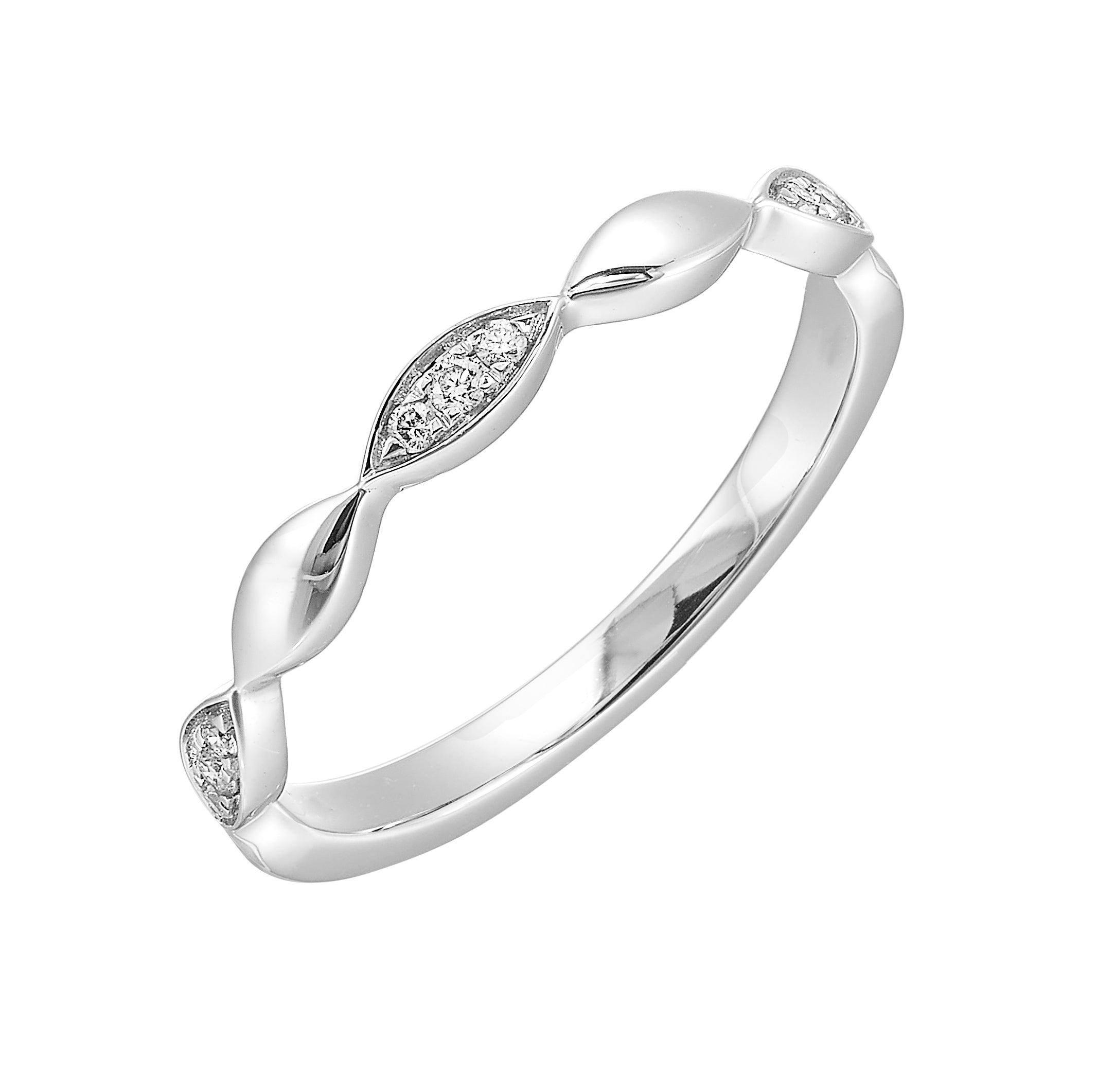 14Kt White Gold Diamond 1/15Ctw Ring