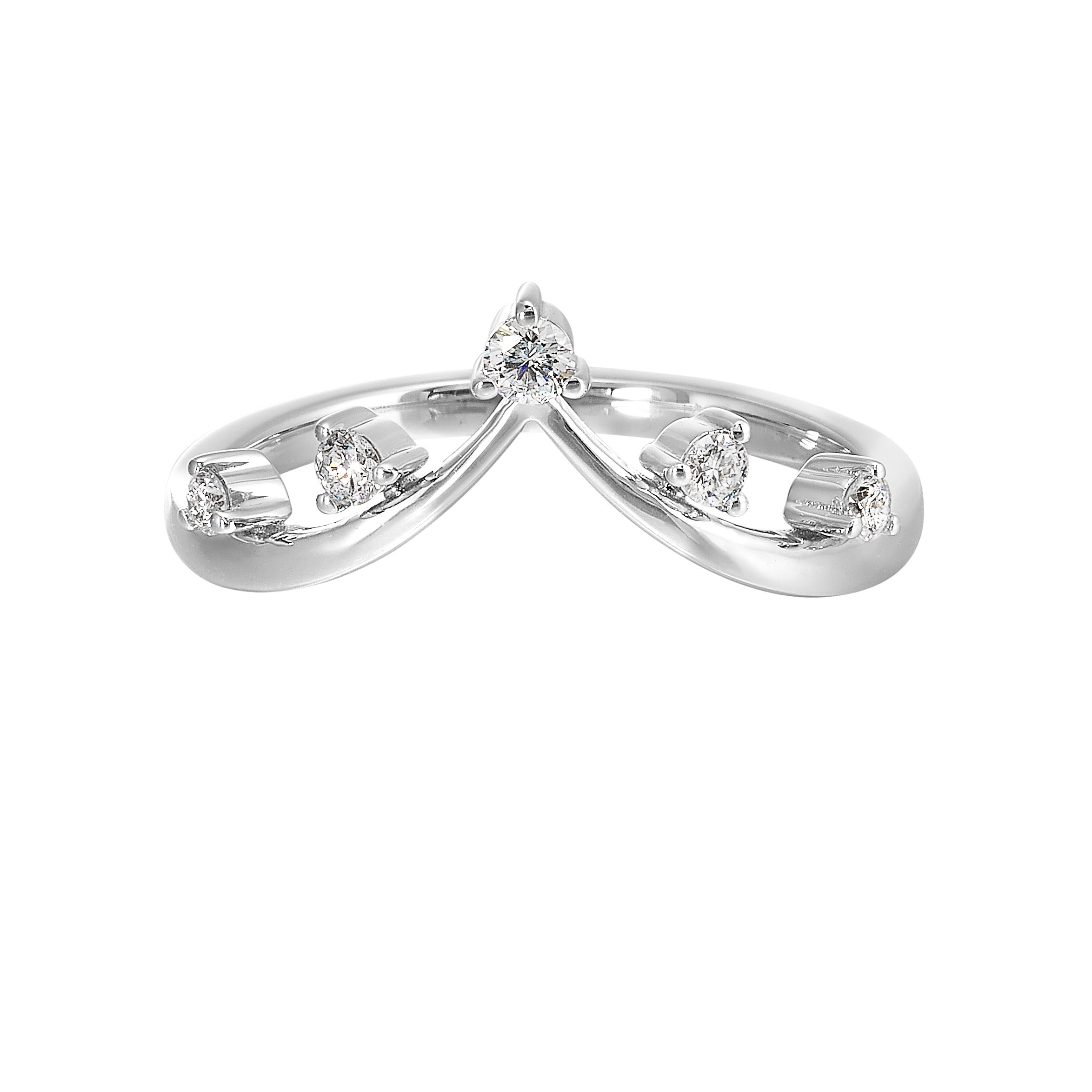 14Kt White Gold Diamond 1/7Ctw Ring