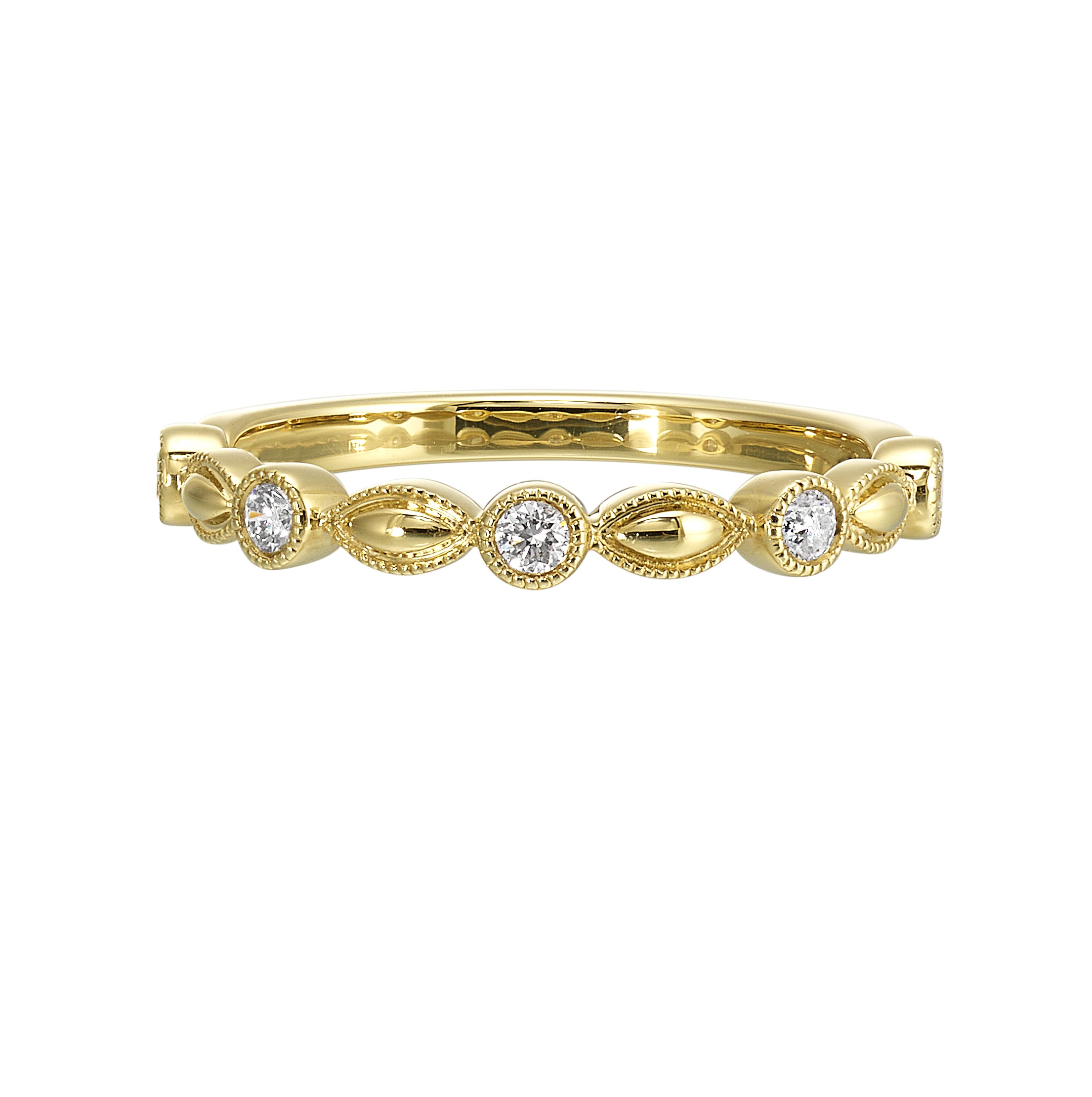 14Kt Yellow Gold Diamond 1/7Ctw Ring