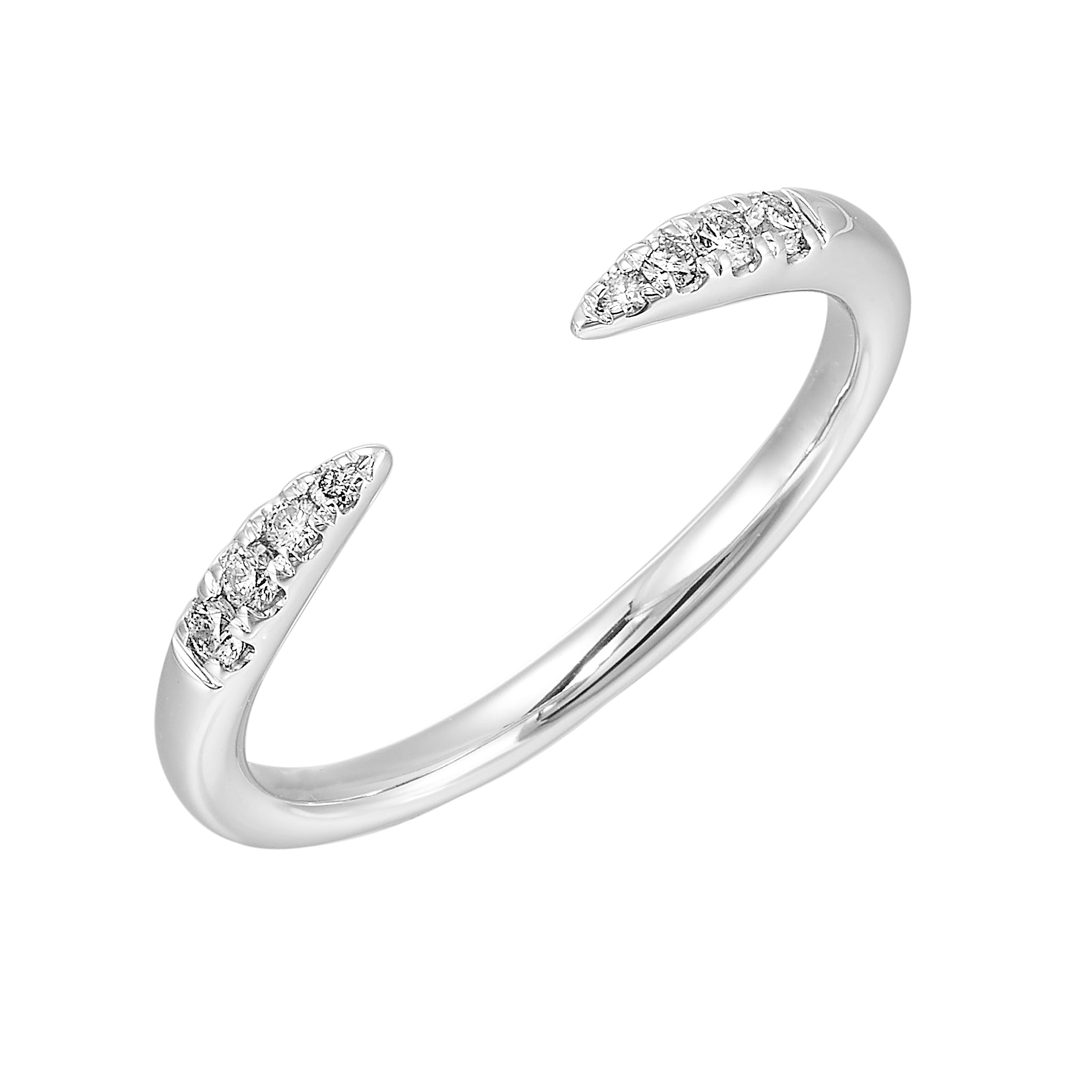 14Kt White Gold Diamond 1/10Ctw Ring