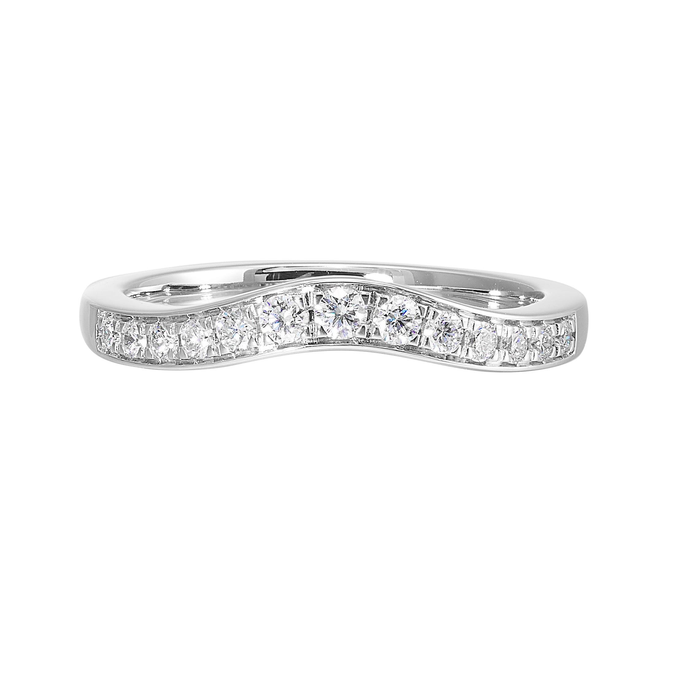 14Kt White Gold Diamond 1/4Ctw Ring