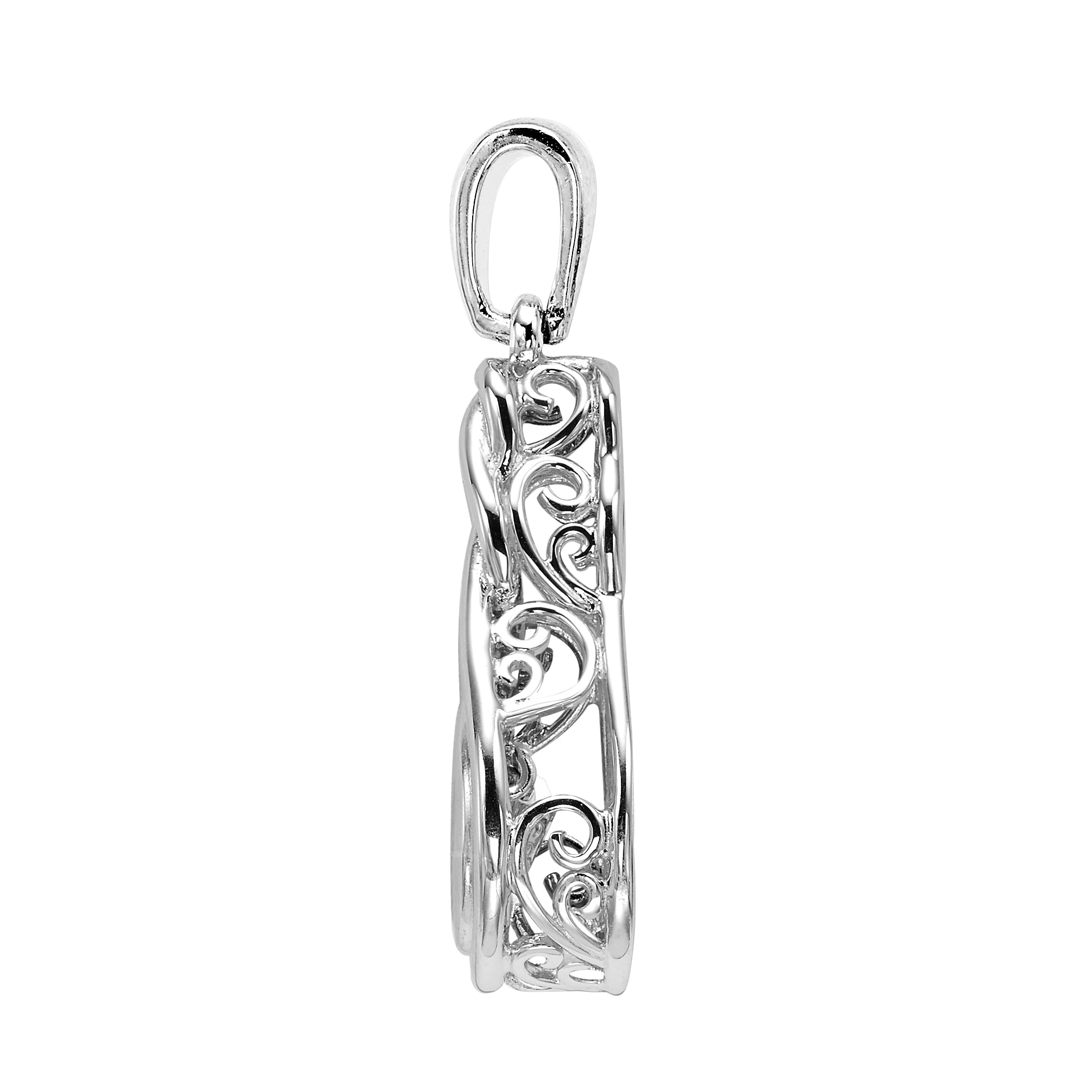 Silver Diamond 1/10Ctw Pendant