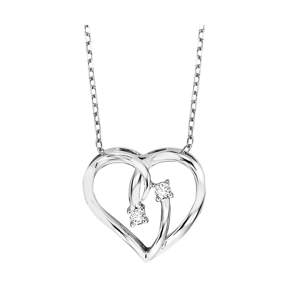 Silver Diamond 1/20Ctw Pendant