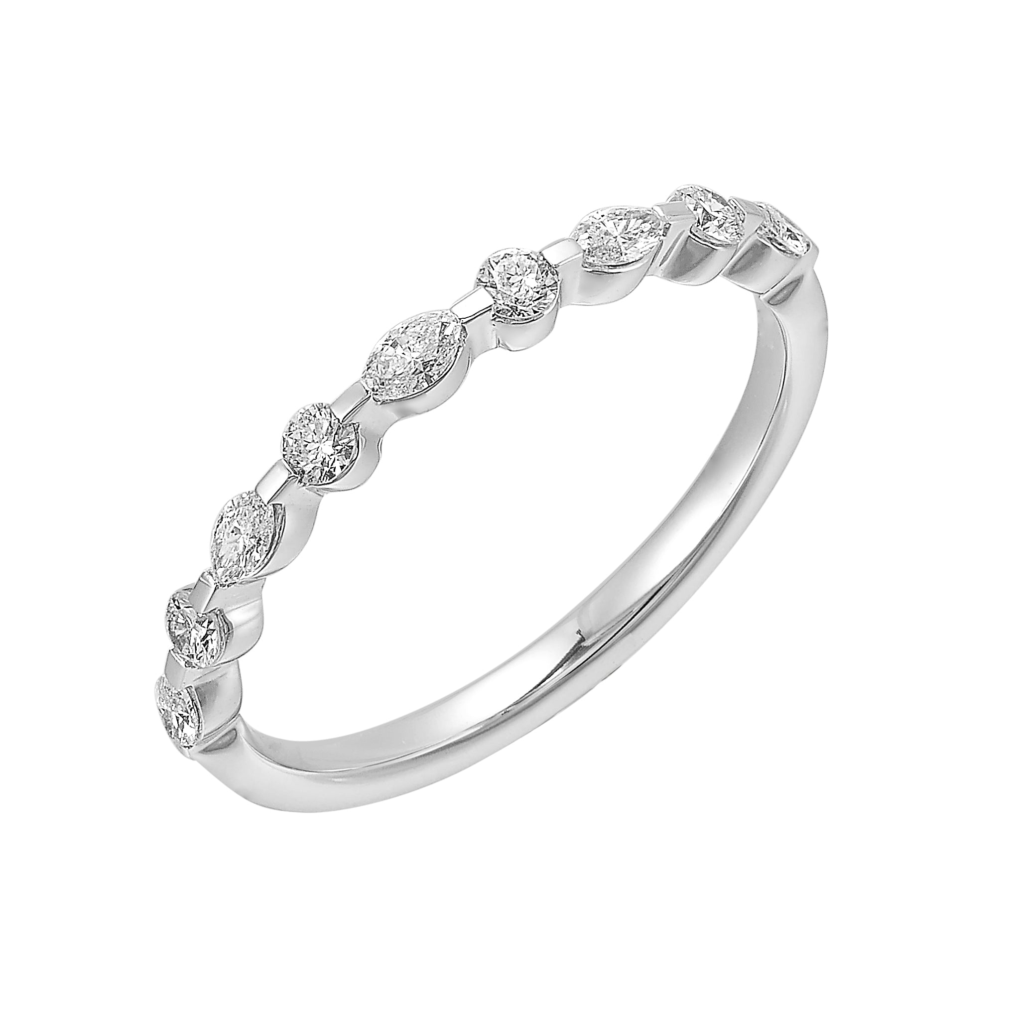 14Kt White Gold Diamond 1/3Ctw Ring