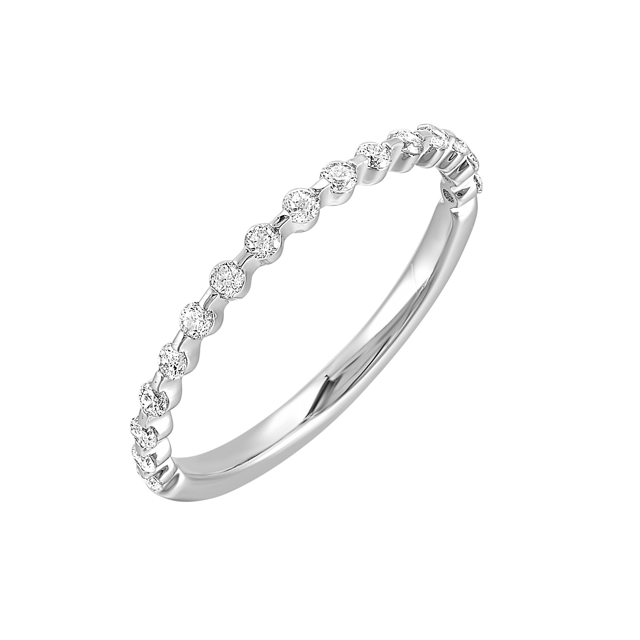 14Kt White Gold Diamond 1/4Ctw Ring