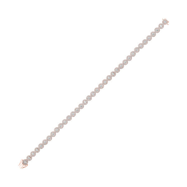 14Kt Rose Gold Diamond (2Ctw) Bracelet