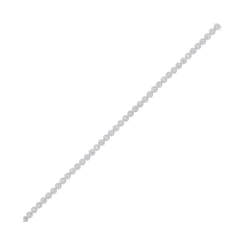 14Kt White Gold Diamond (4Ctw) Bracelet