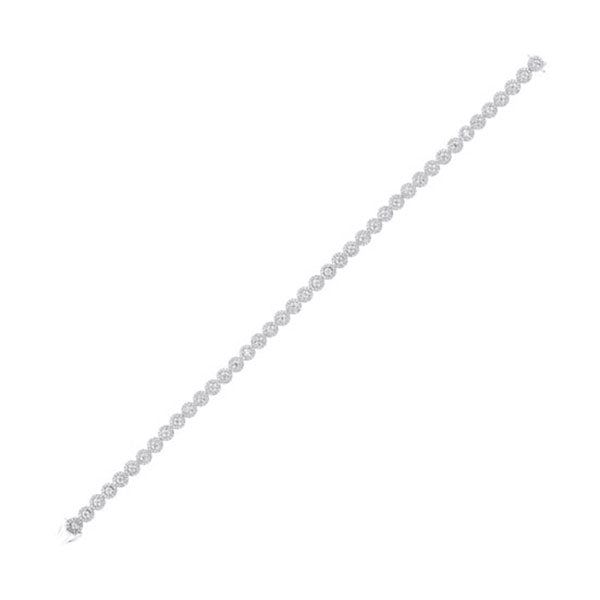 14Kt White Gold Diamond (3Ctw) Bracelet