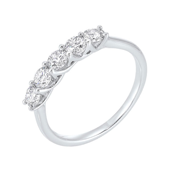 14Kt White Gold Diamond (1Ctw) Band