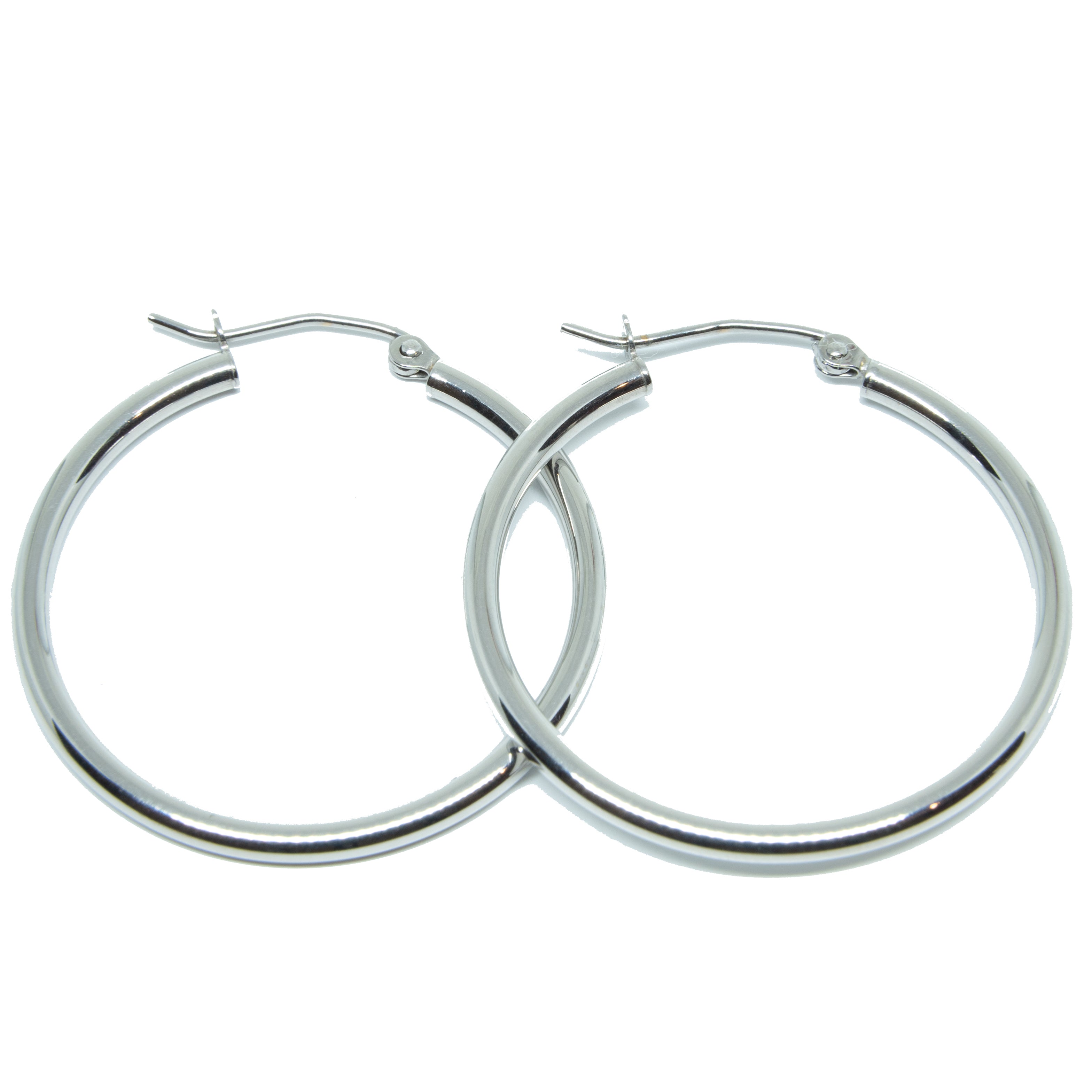 Copy of Hoop Earrings in 14k White Gold