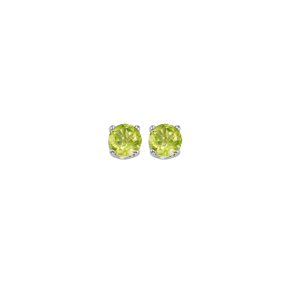 14Kt White Gold Peridot (1/2 Ctw) Earring