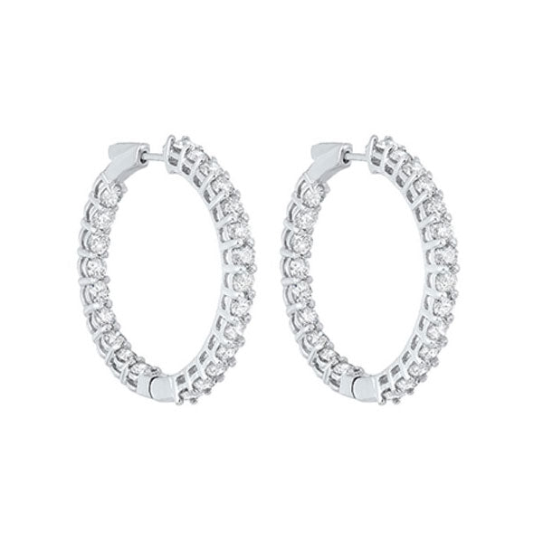 14Kt White Gold Diamond (8 1/2Ctw) Earring